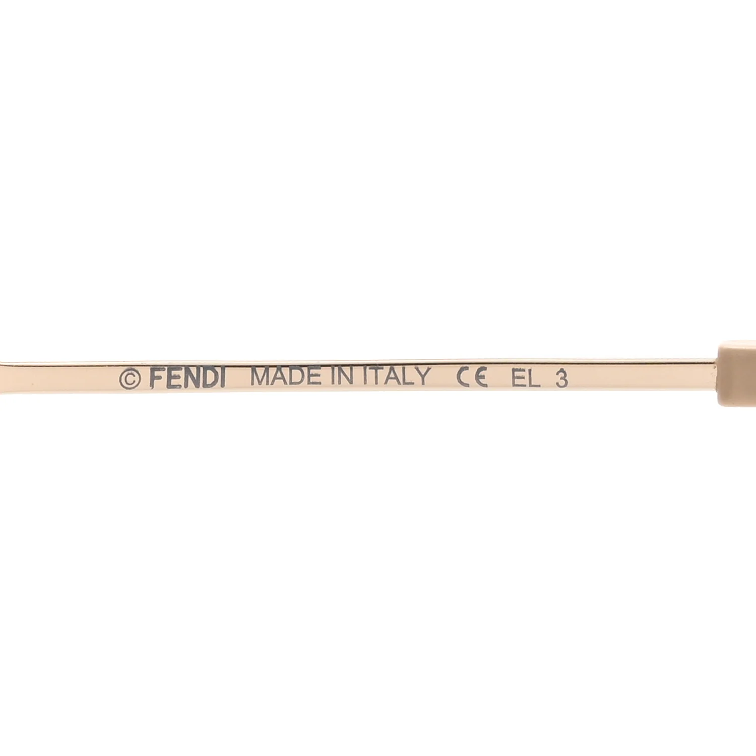Metal Aviator Sunglasses FFM0074 Gold - Image 6