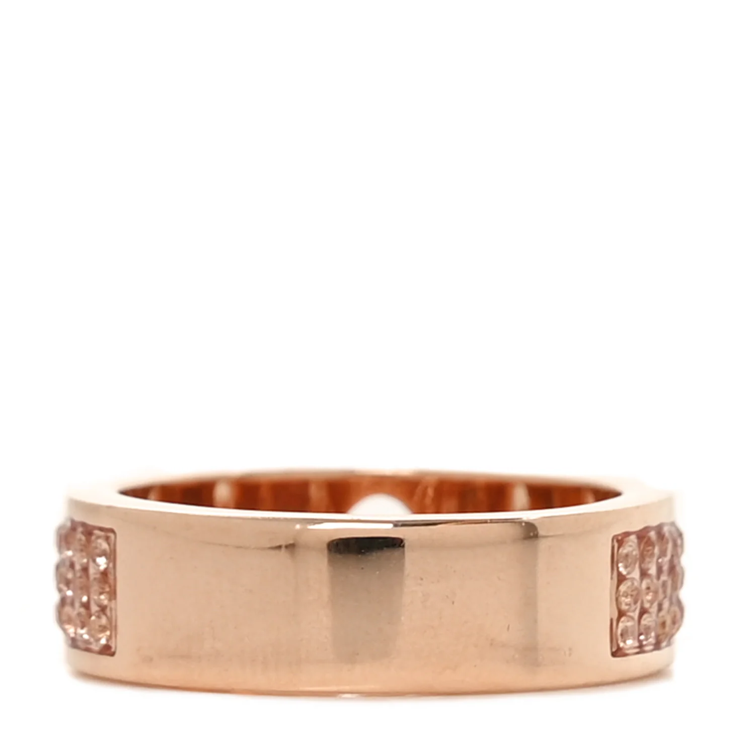 Metal Crystal F is Fendi Ring M Rose Gold - Image 3