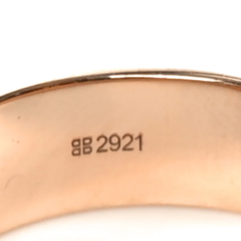 Metal Crystal F is Fendi Ring M Rose Gold - Image 5