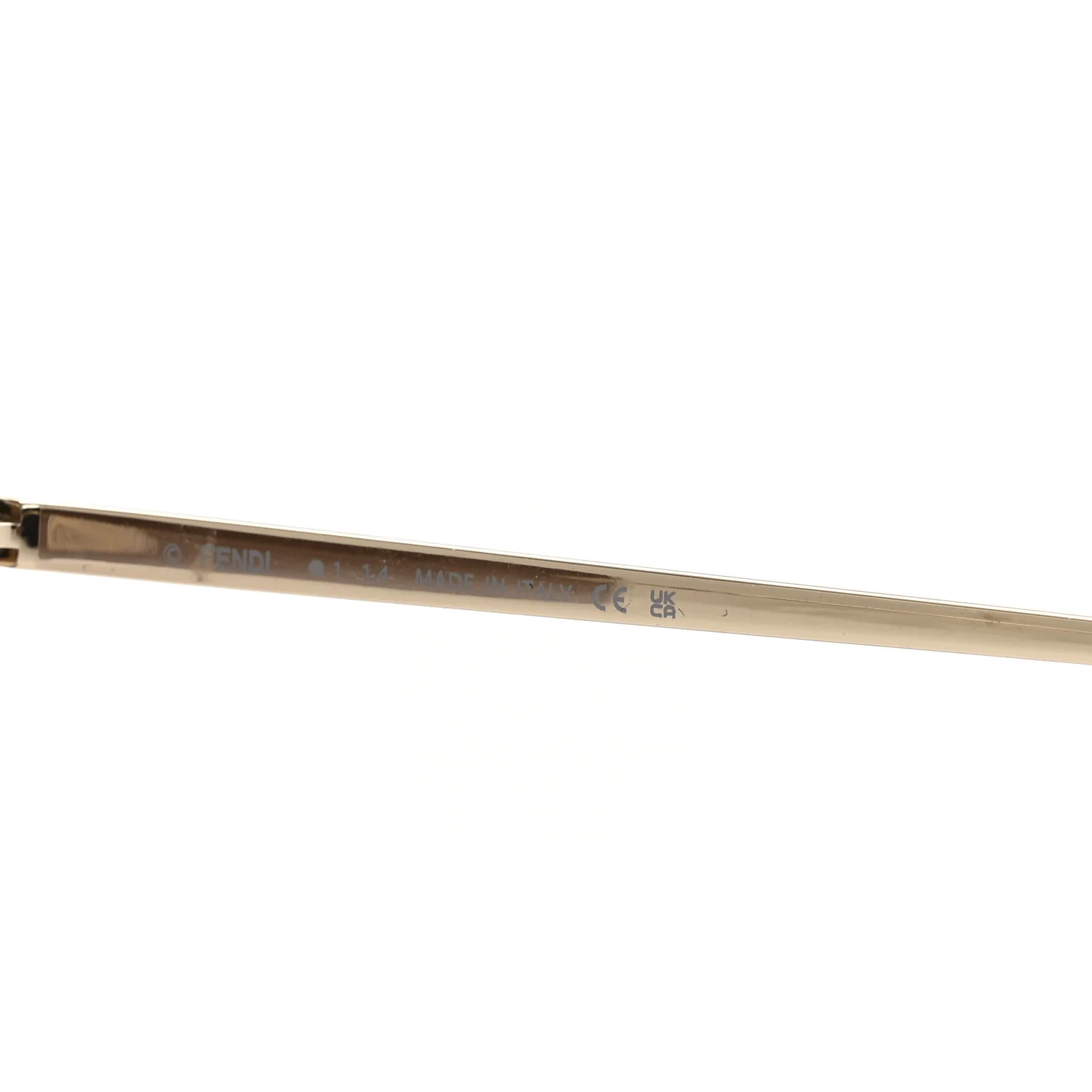 Metal Crystal Sunglasses FE4134US Gold - Image 5