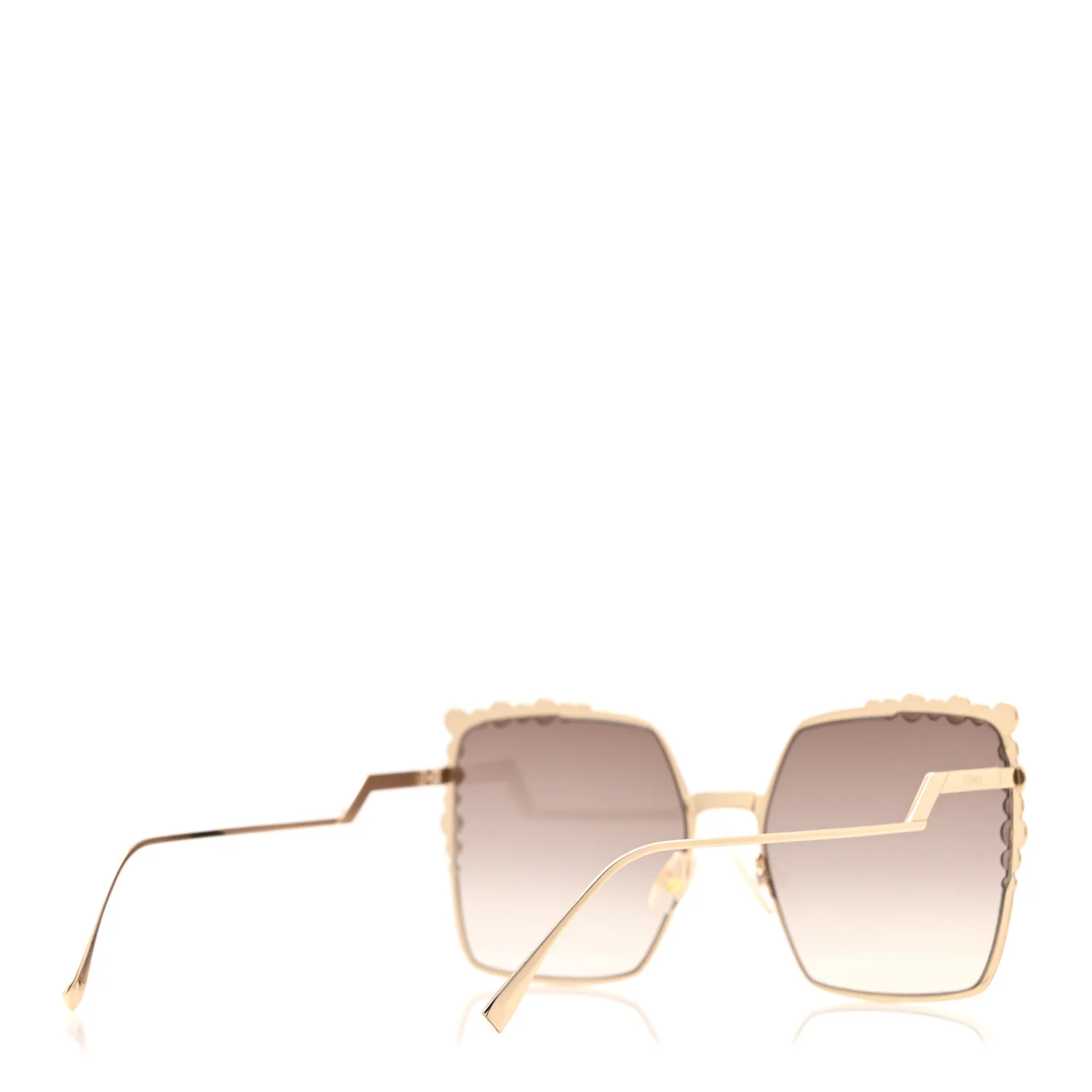 Metal Dots Square Sunglasses FF 0259/S Gold - Image 4