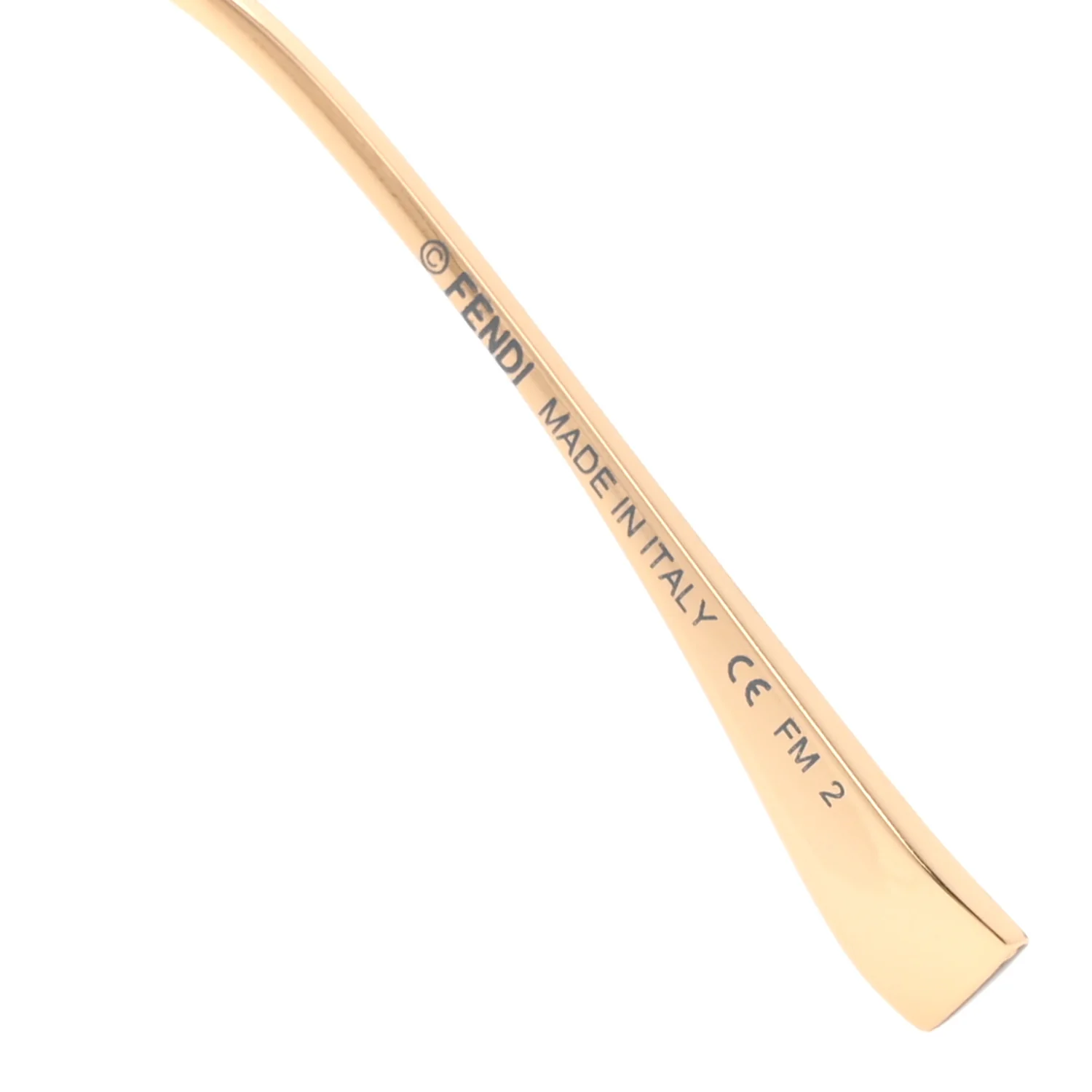Metal Dots Square Sunglasses FF 0259/S Gold - Image 5