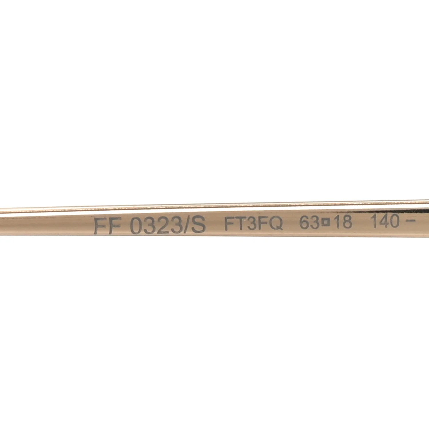 Metal F is Fendi Sunglasses FF 0323/S Gold - Image 6