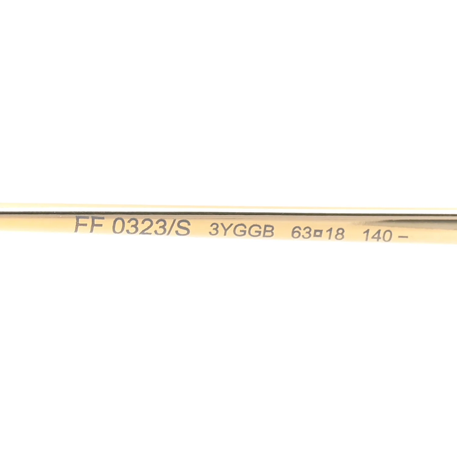 Metal F is Fendi Sunglasses FF 0323/S Gold - Image 6