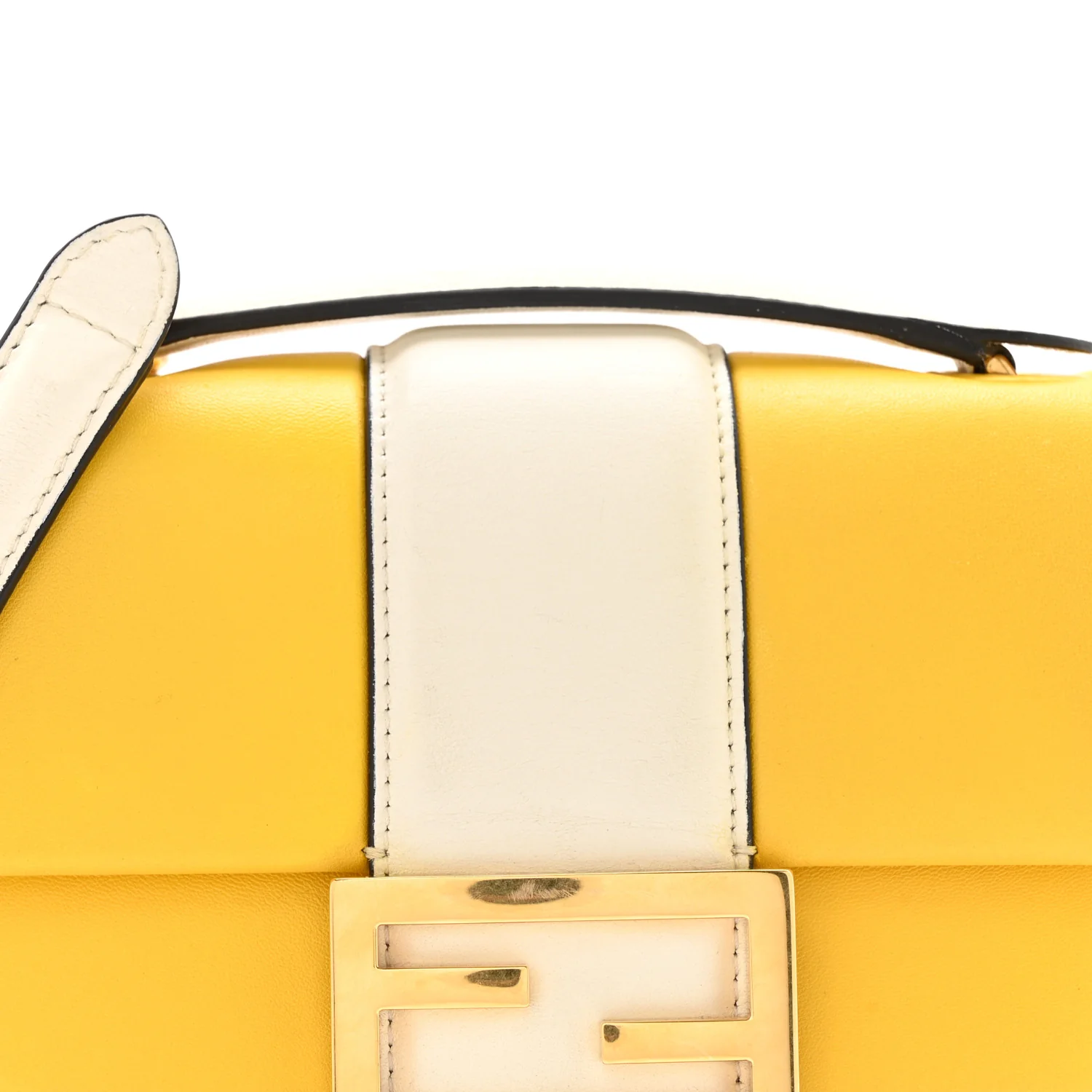 Nappa Apolo Bi-Color Mini Chain Baguette Limone White Ice - Image 9