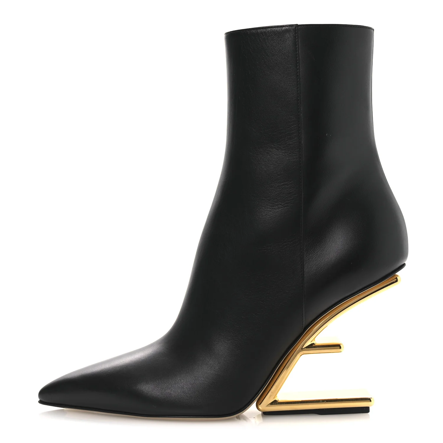 Nappa Fendi First 95mm Ankle Boots 40 Black