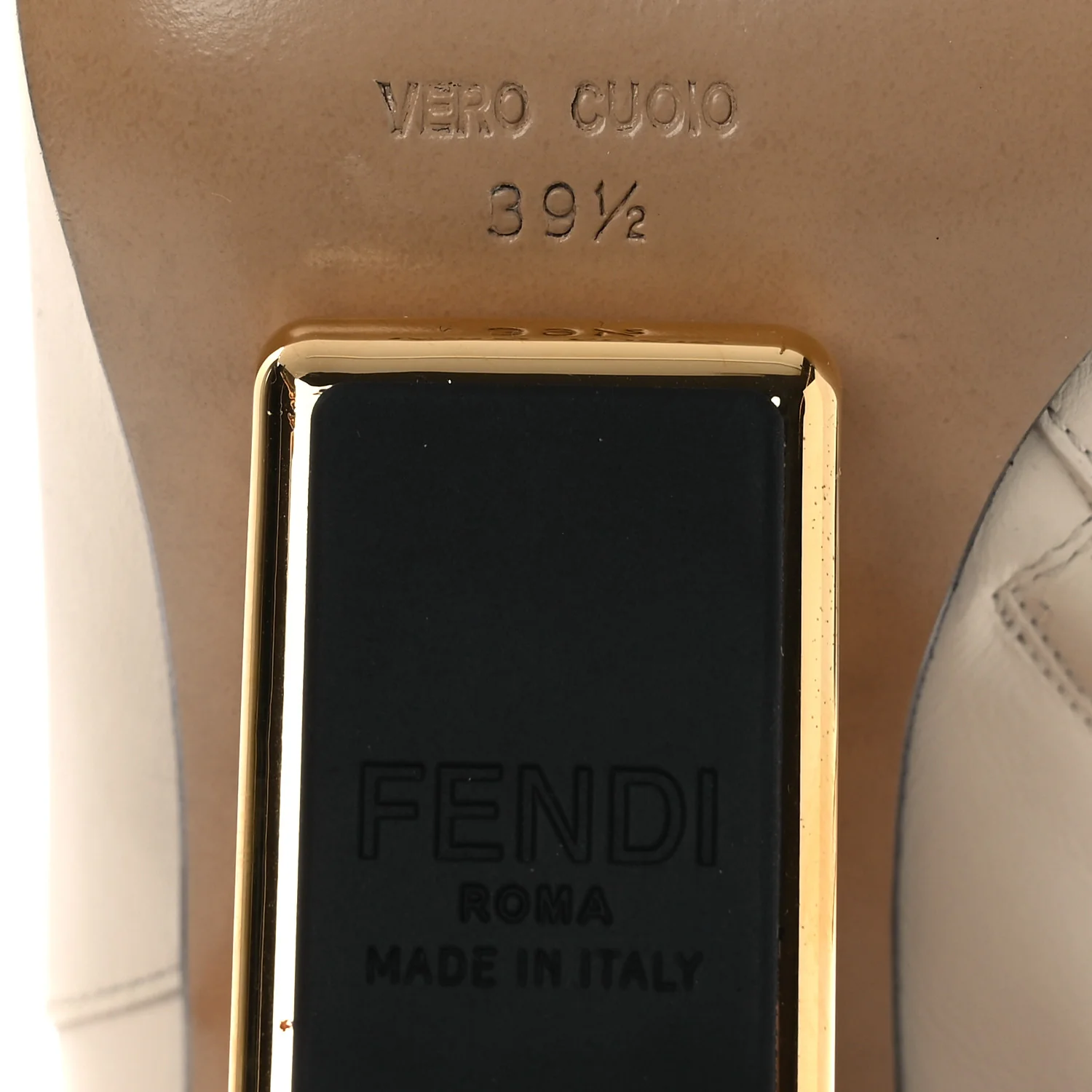 Nappa Fendi First 95mm Pointed Booties 39.5 White - Image 8