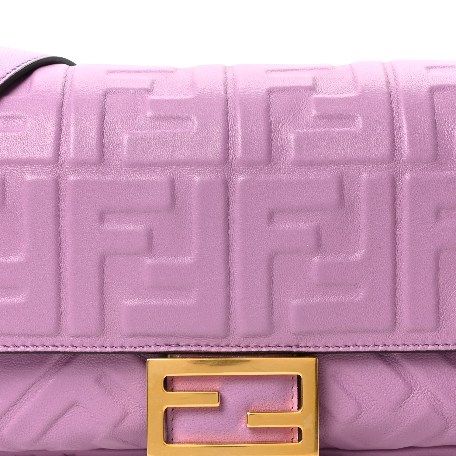 Nappa FF 1974 Embossed Baguette Agapanto - Image 8