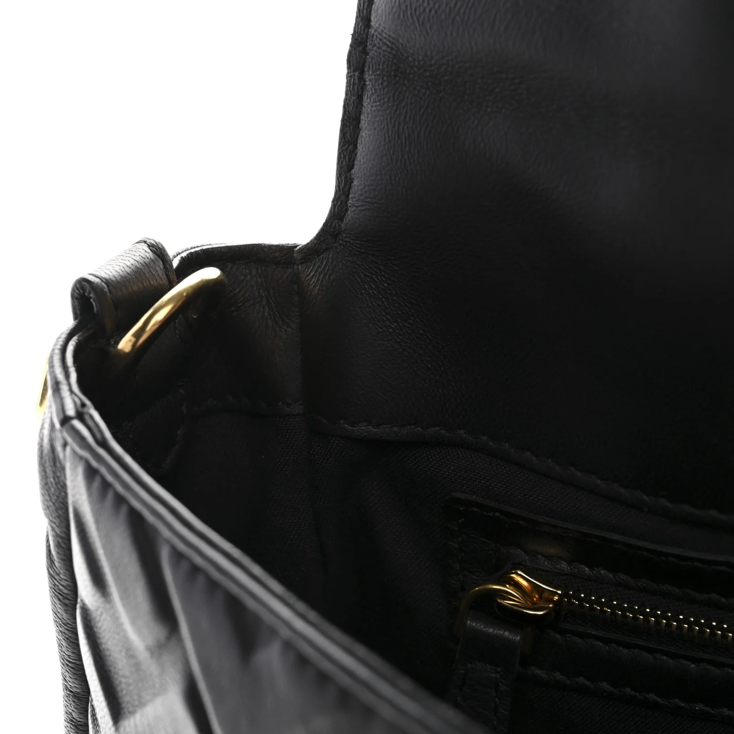 Nappa FF 1974 Embossed Baguette Black - Image 11