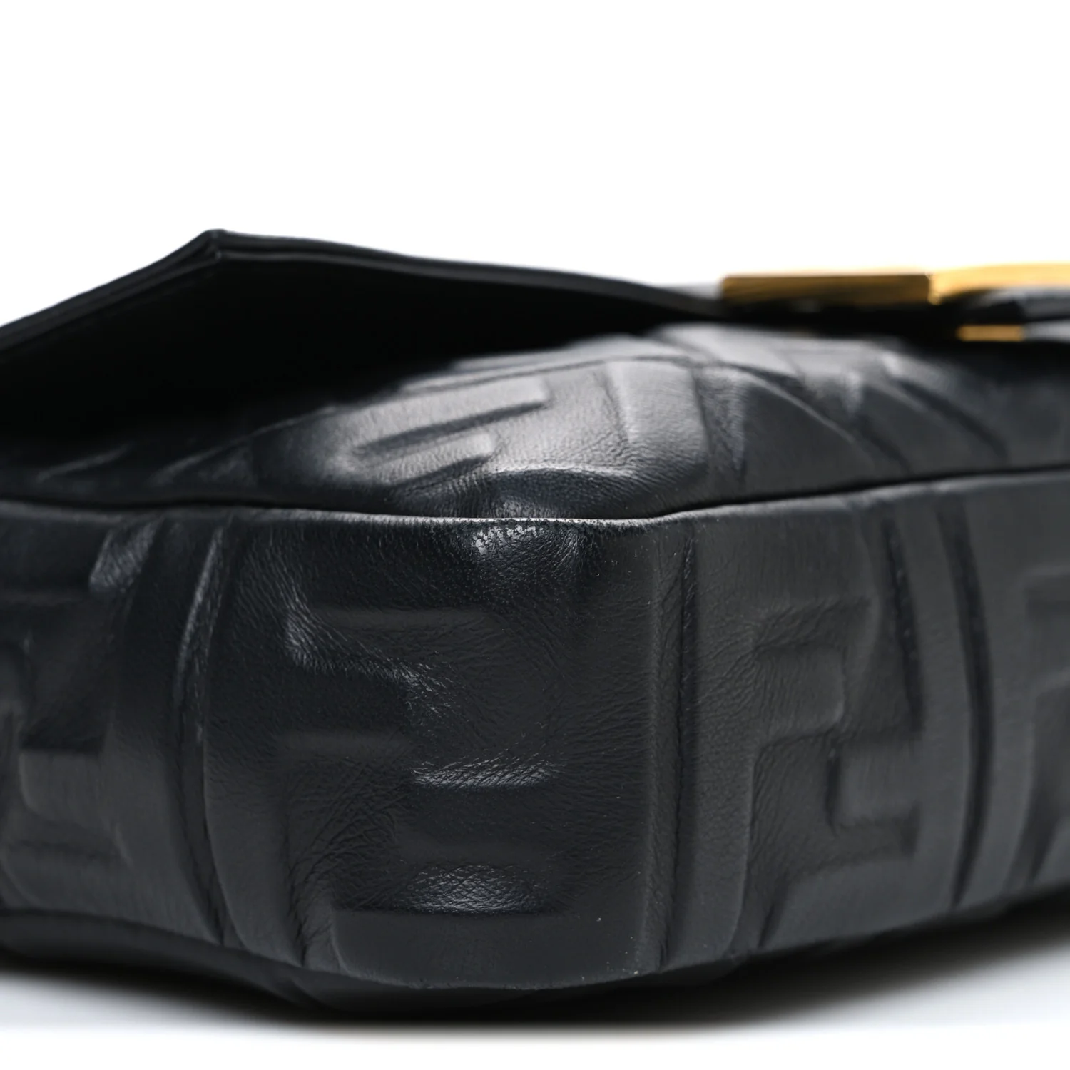 Nappa FF 1974 Embossed Baguette Black - Image 9