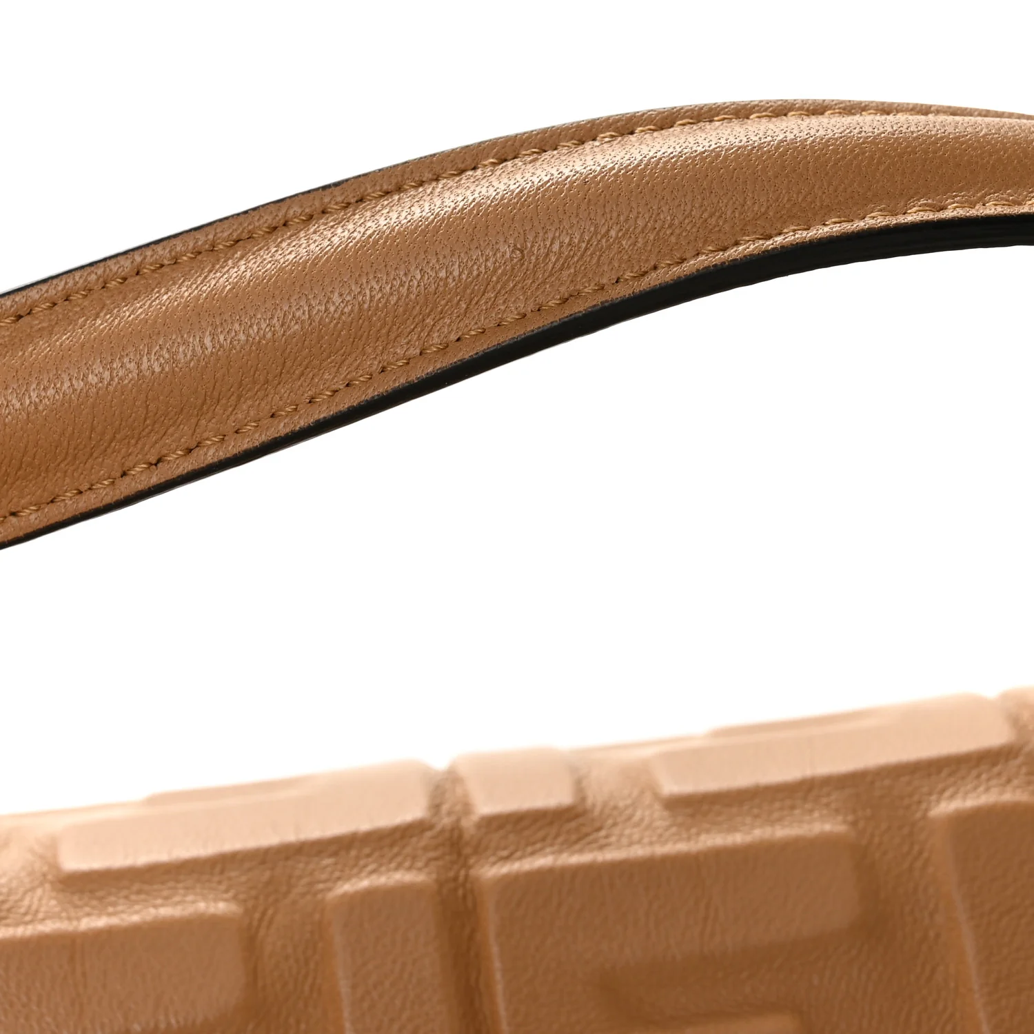 Nappa FF 1974 Embossed Baguette Miele Scuro - Image 14