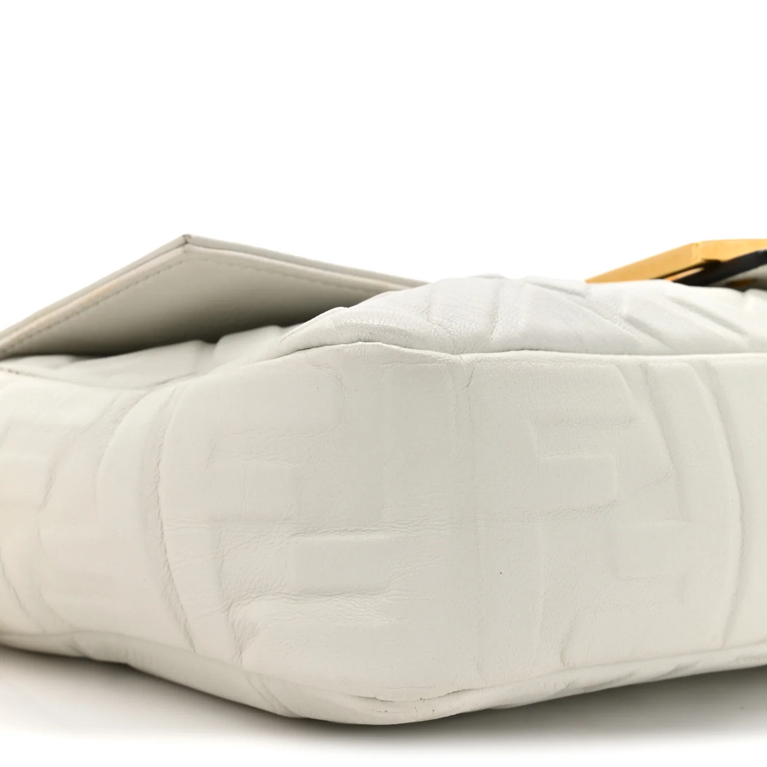 Nappa FF 1974 Embossed Baguette White - Image 10
