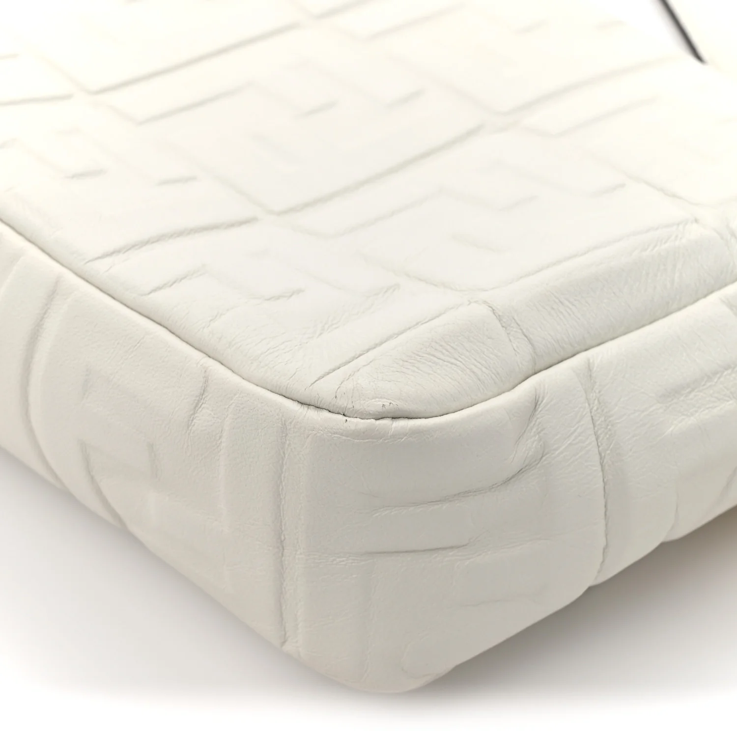 Nappa FF 1974 Embossed Baguette White - Image 16