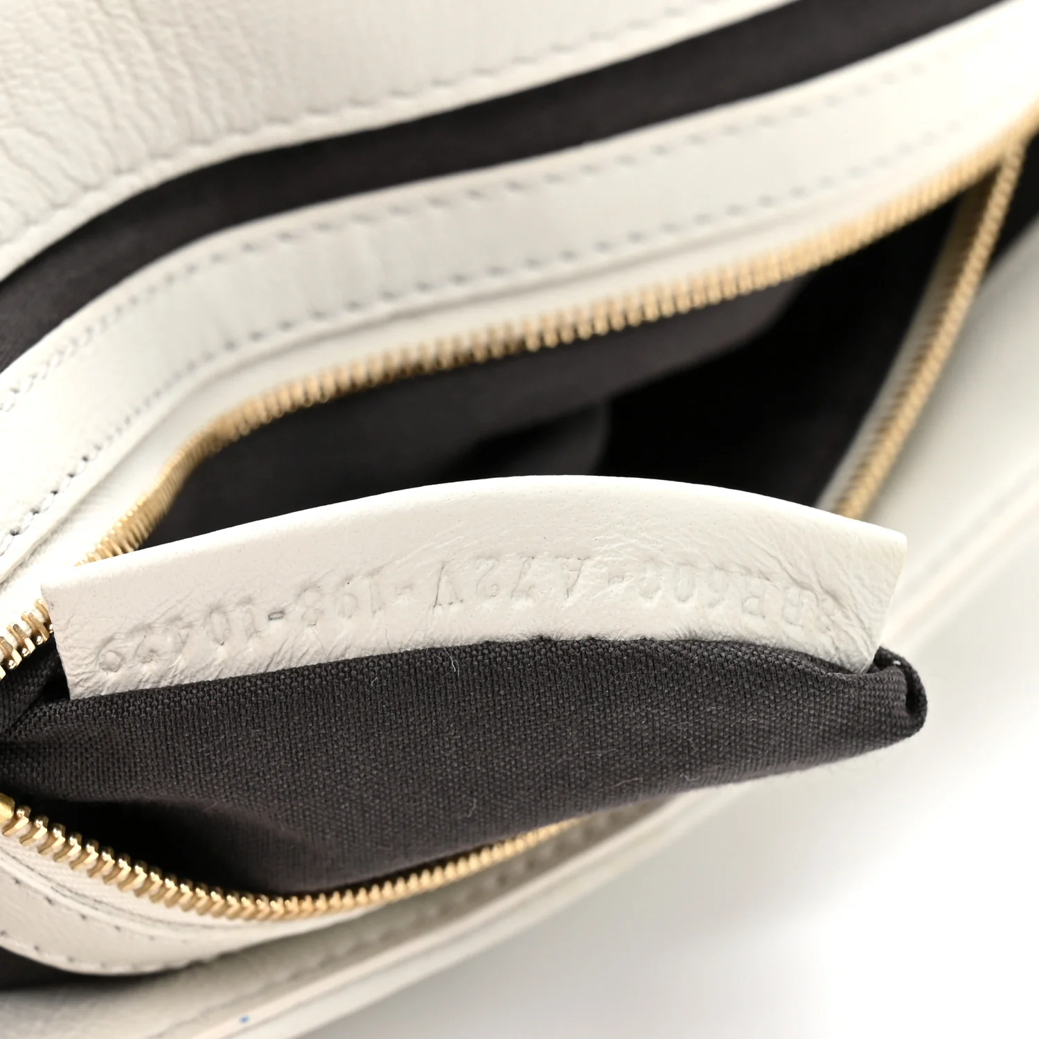 Nappa FF 1974 Embossed Baguette White - Image 7