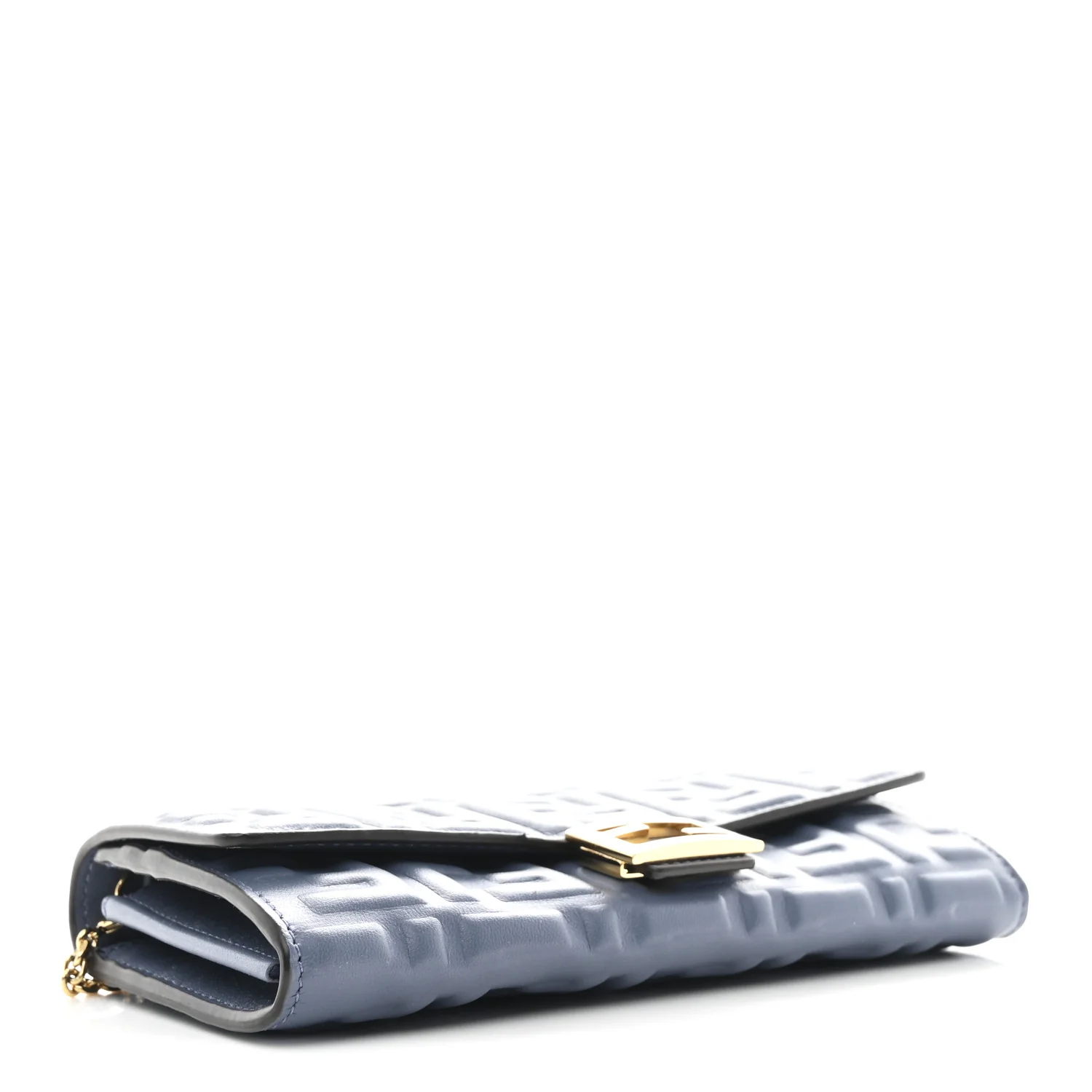 Nappa Matisse FF Embossed Continental Wallet On Chain Mirto - Image 4