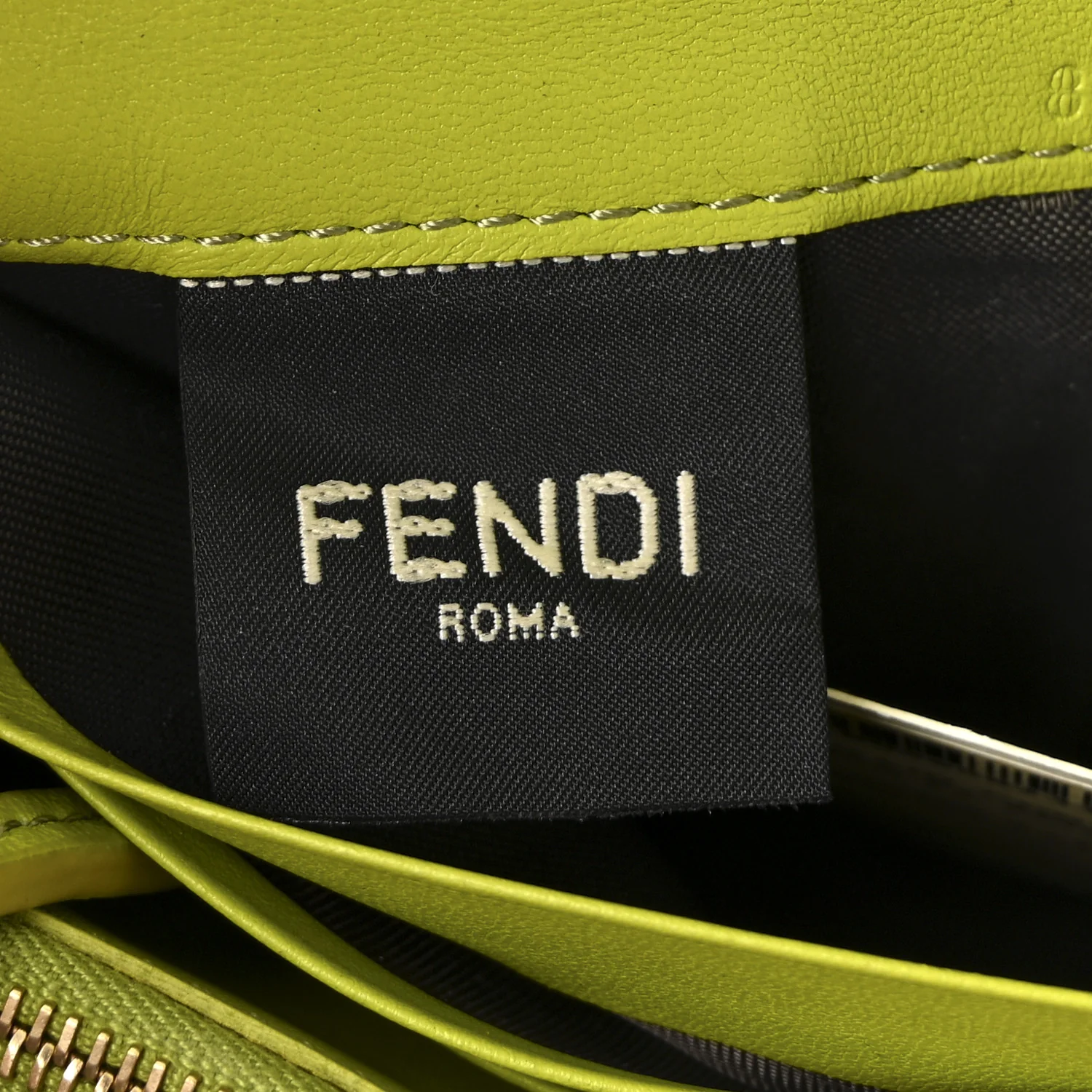 Nappa Matisse FF Embossed Continental Wallet On Chain Wasabi - Image 6