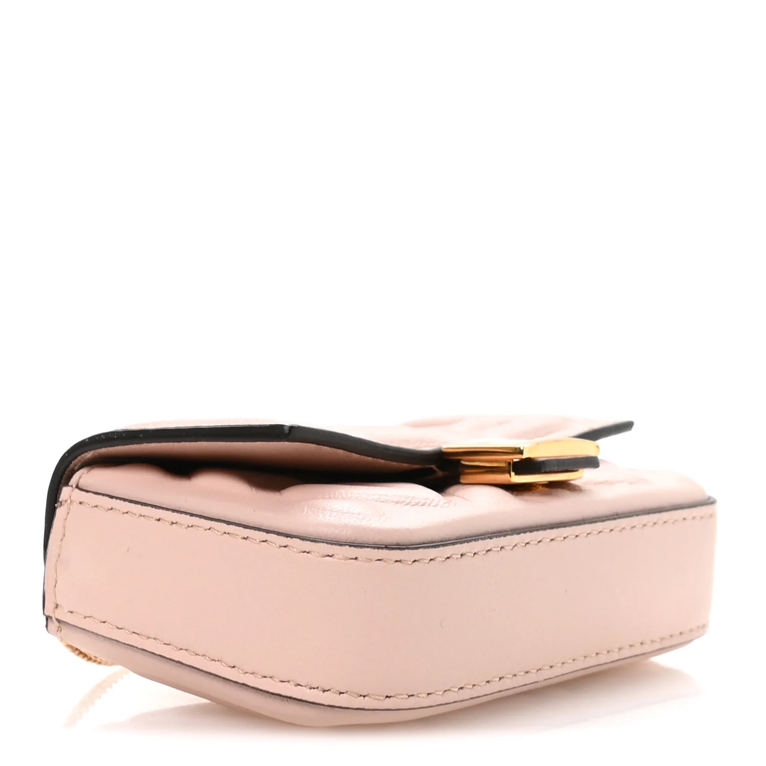 Nappa Matisse FF Embossed Nano Baguette Charm Rosa Quarzo - Image 4