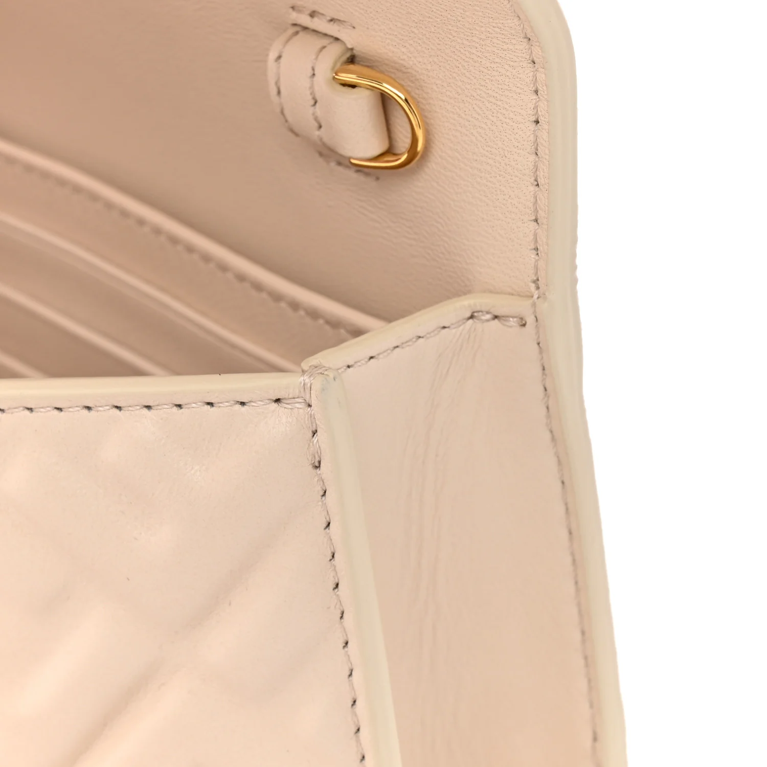 Nappa Matisse FF Embossed Wallet On Chain Baguette Camelia - Image 15