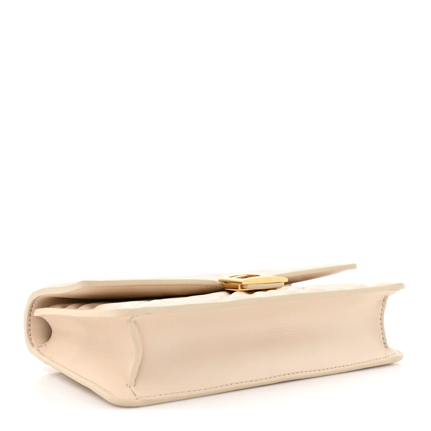 Nappa Matisse FF Embossed Wallet On Chain Baguette Camelia - Image 4