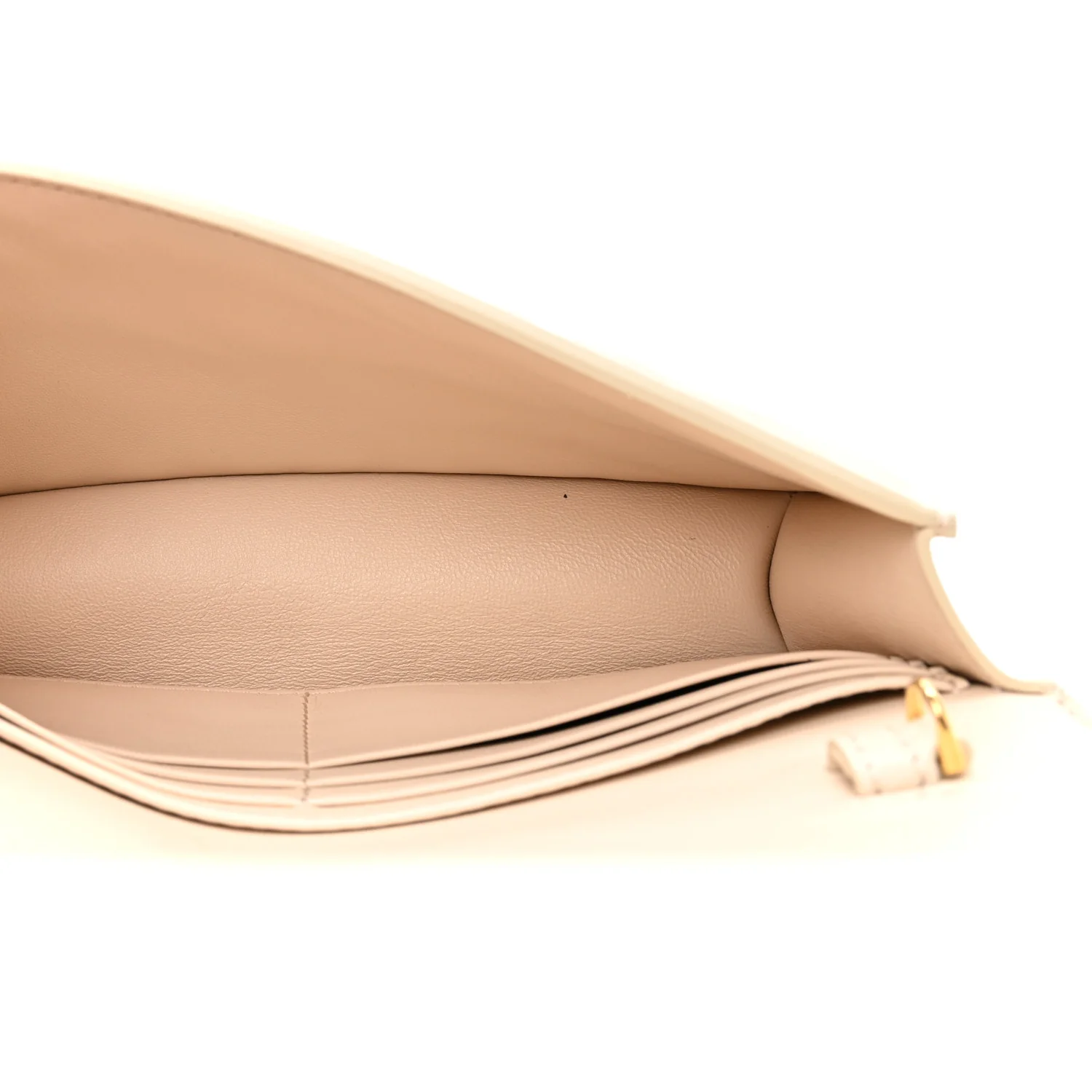 Nappa Matisse FF Embossed Wallet On Chain Baguette Camelia - Image 5