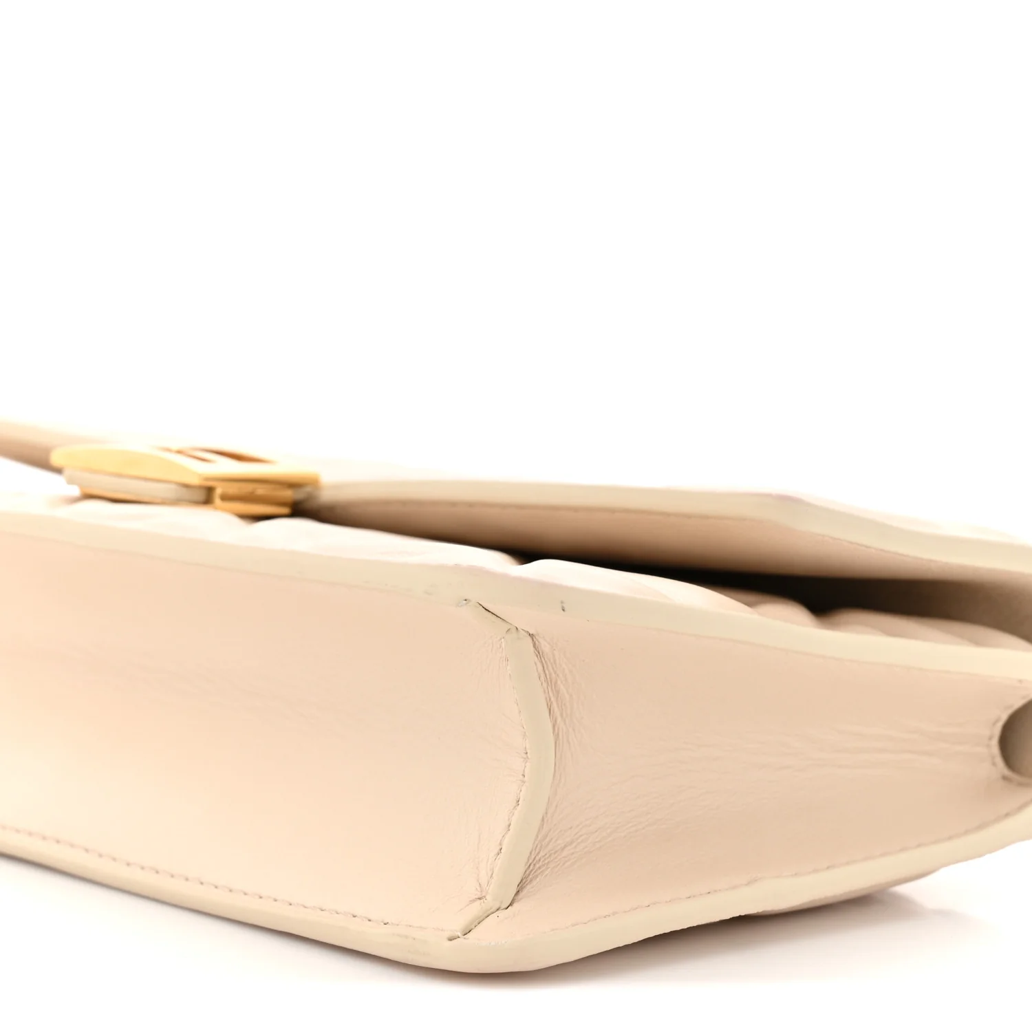 Nappa Matisse FF Embossed Wallet On Chain Baguette Camelia - Image 9