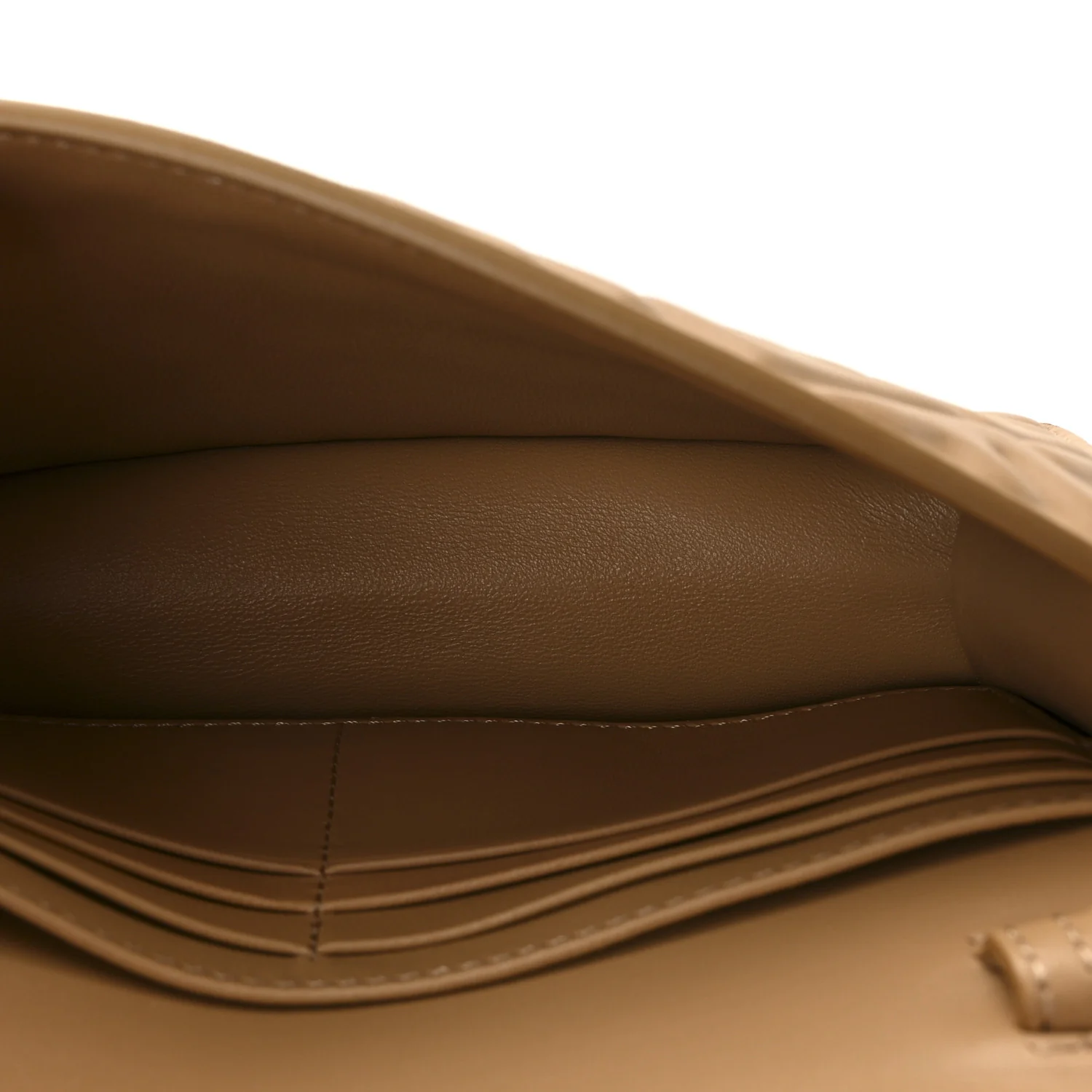 Nappa Matisse FF Embossed Wallet On Chain Baguette Miele Scuro - Image 5