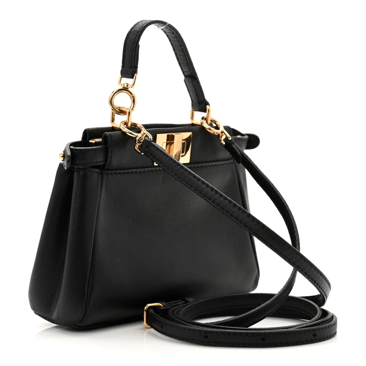Nappa Micro Peekaboo Iconic Satchel Black - Image 3