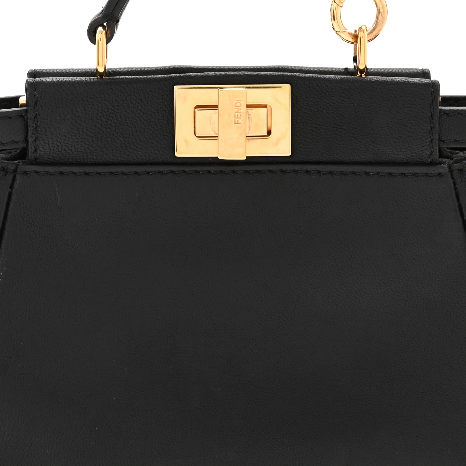 Nappa Micro Peekaboo Iconic Satchel Black - Image 8