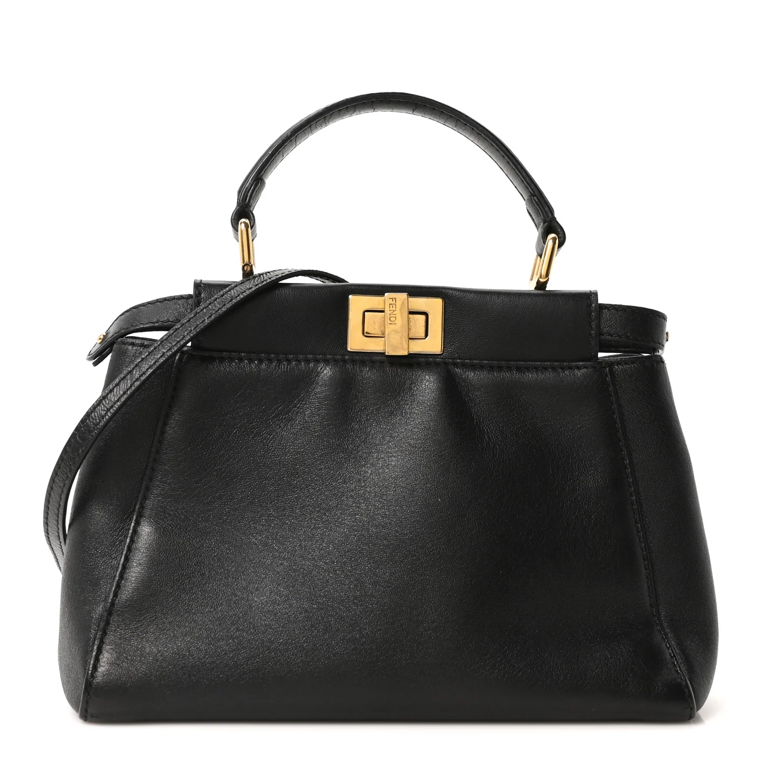 Nappa Mini Peekaboo Iconic Satchel Black - Image 2