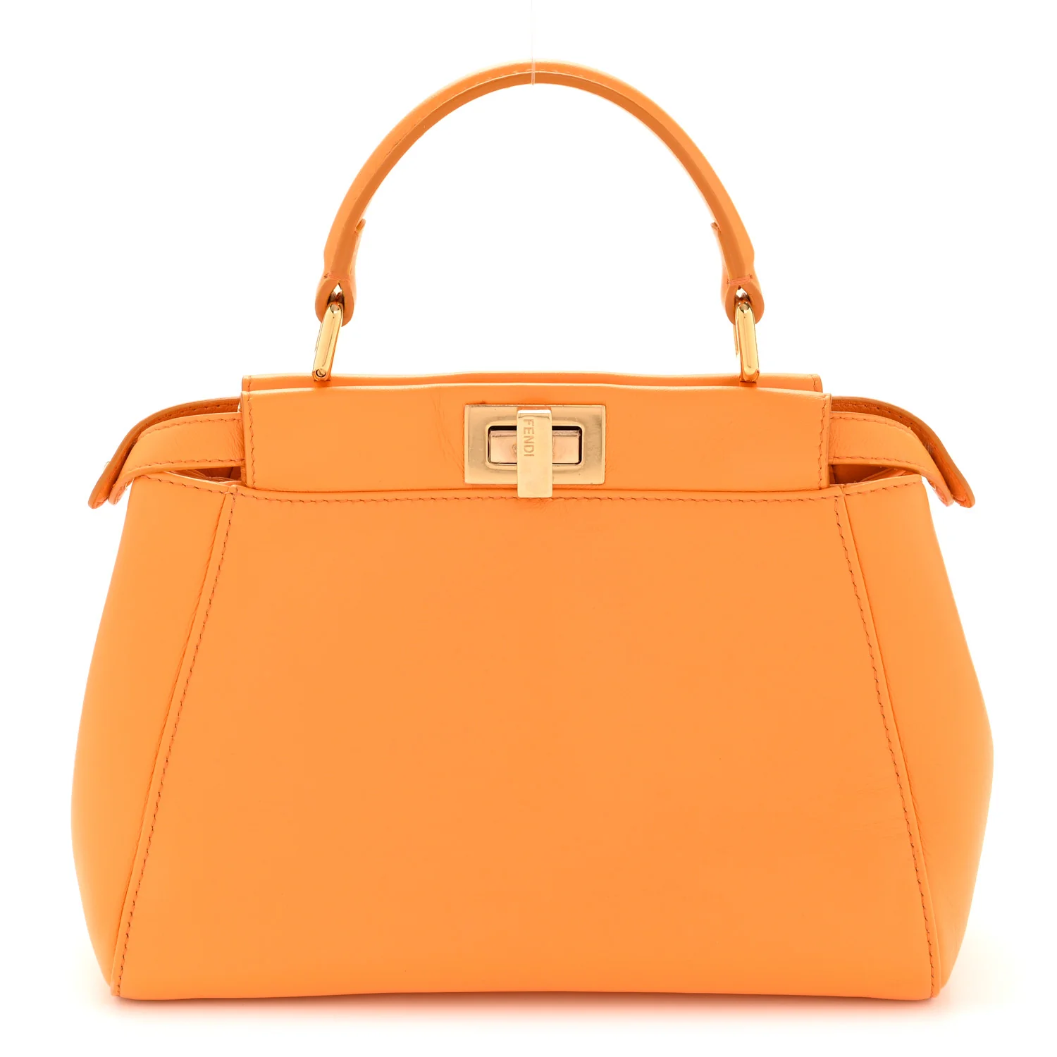 Nappa Mini Peekaboo Iconic Satchel Clementine