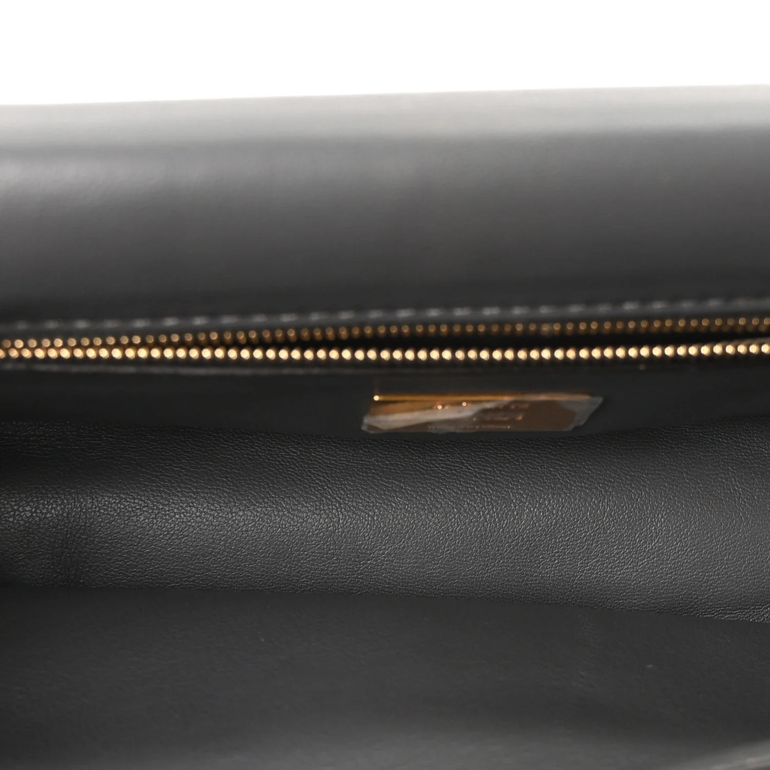 Nappa Small FF Embossed Mid Chain Baguette Anthracite - Image 5