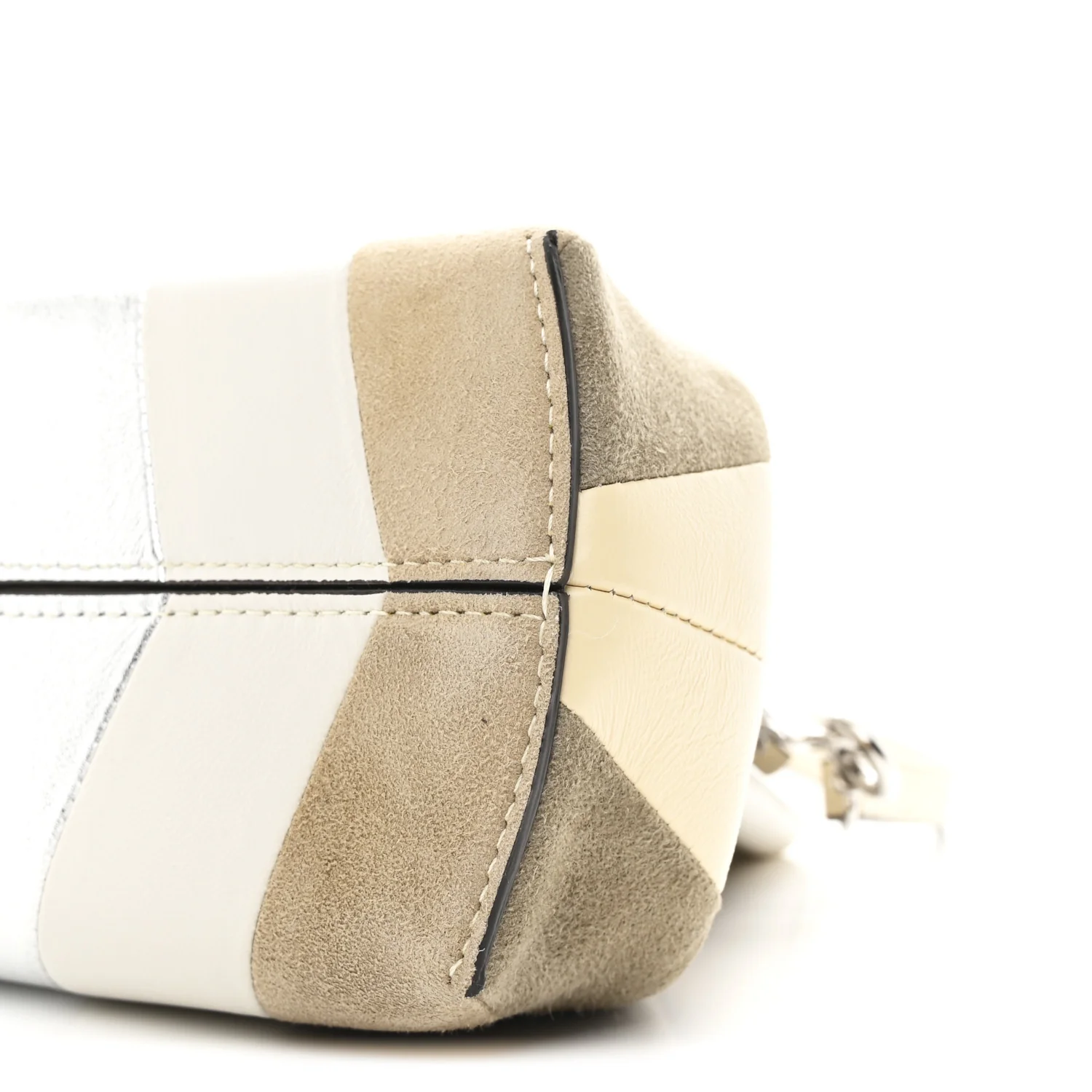 Nappa Suede Striped Inlay Small Fendi First Multicolor - Image 10
