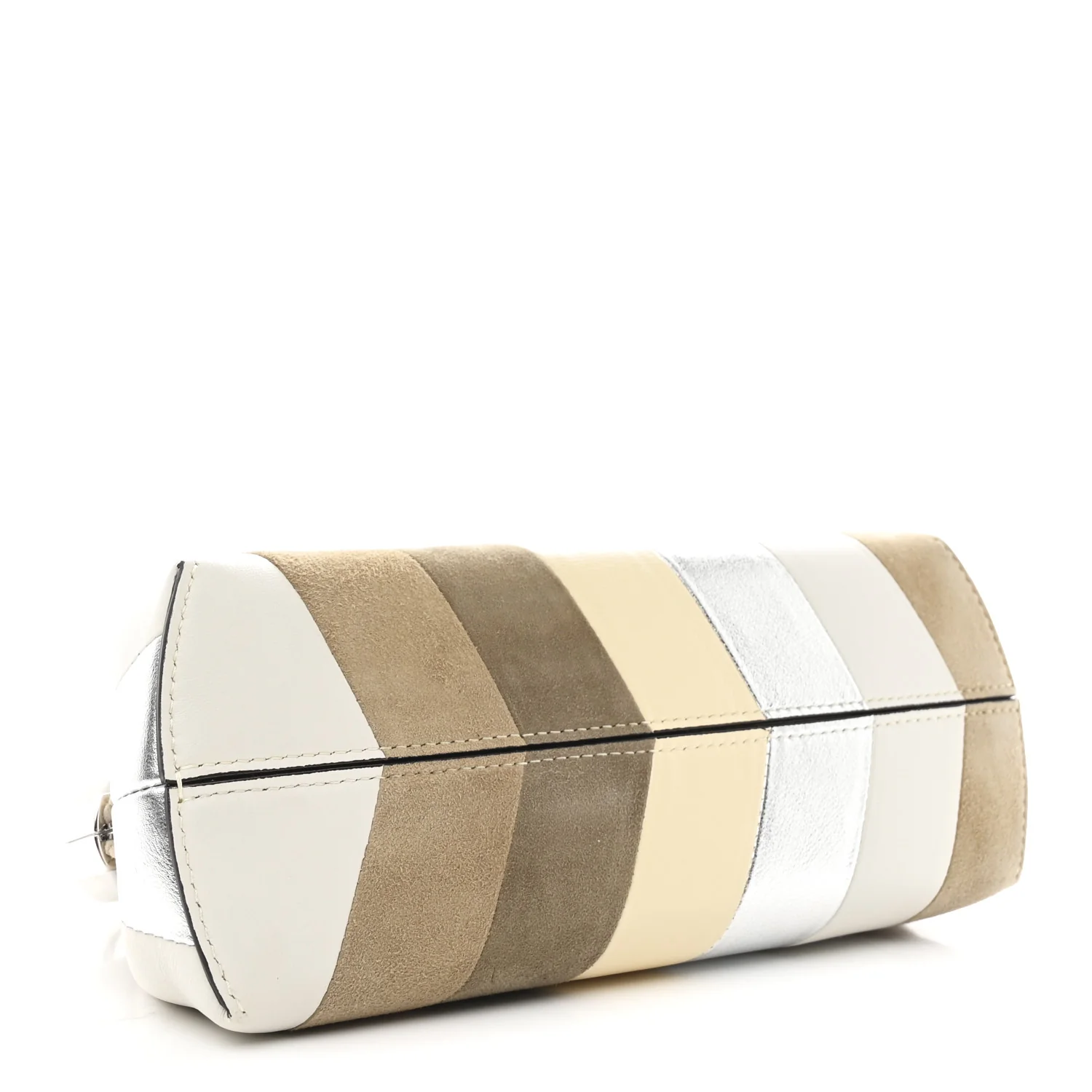 Nappa Suede Striped Inlay Small Fendi First Multicolor - Image 4