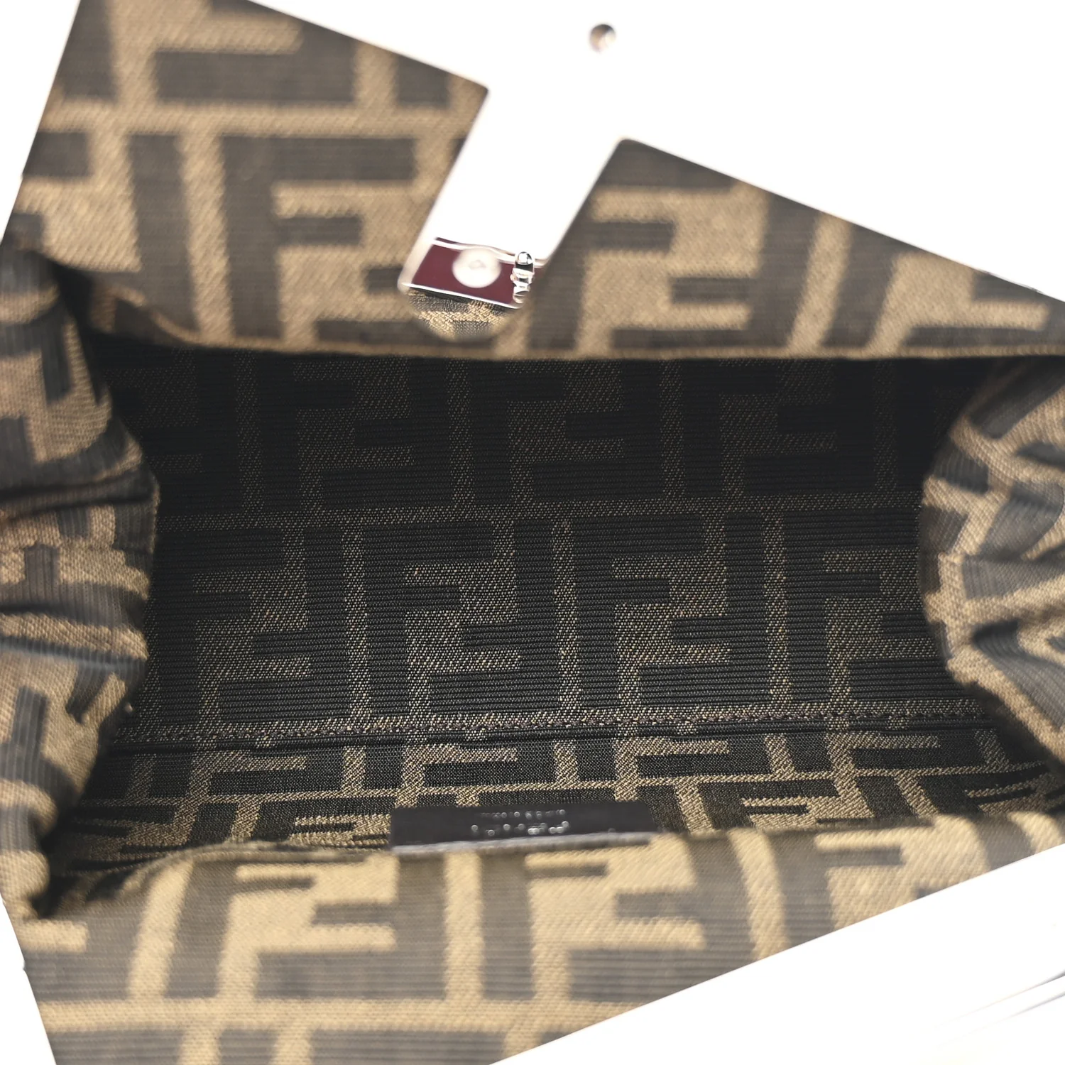 Nappa Suede Striped Inlay Small Fendi First Multicolor - Image 5