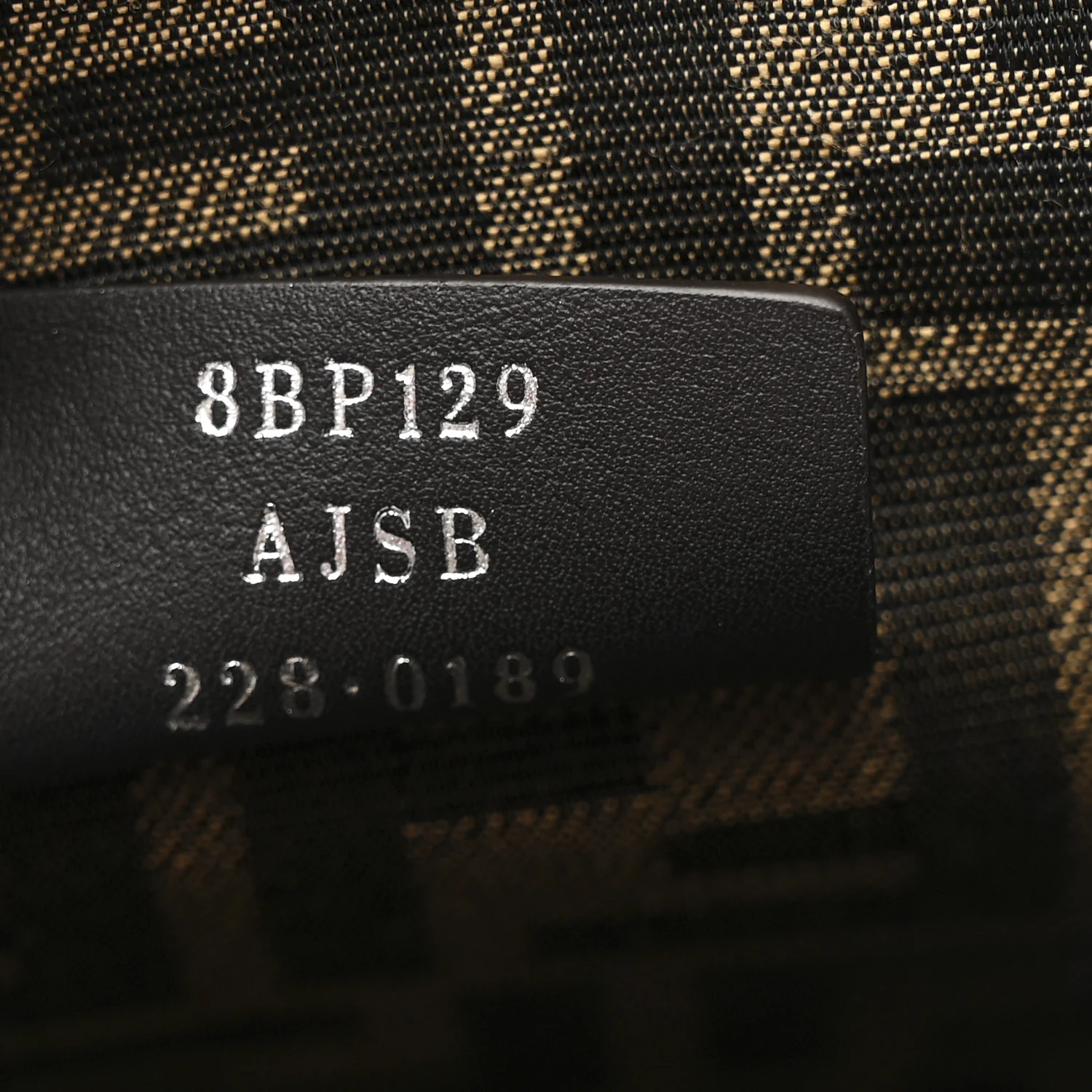 Nappa Suede Striped Inlay Small Fendi First Multicolor - Image 7