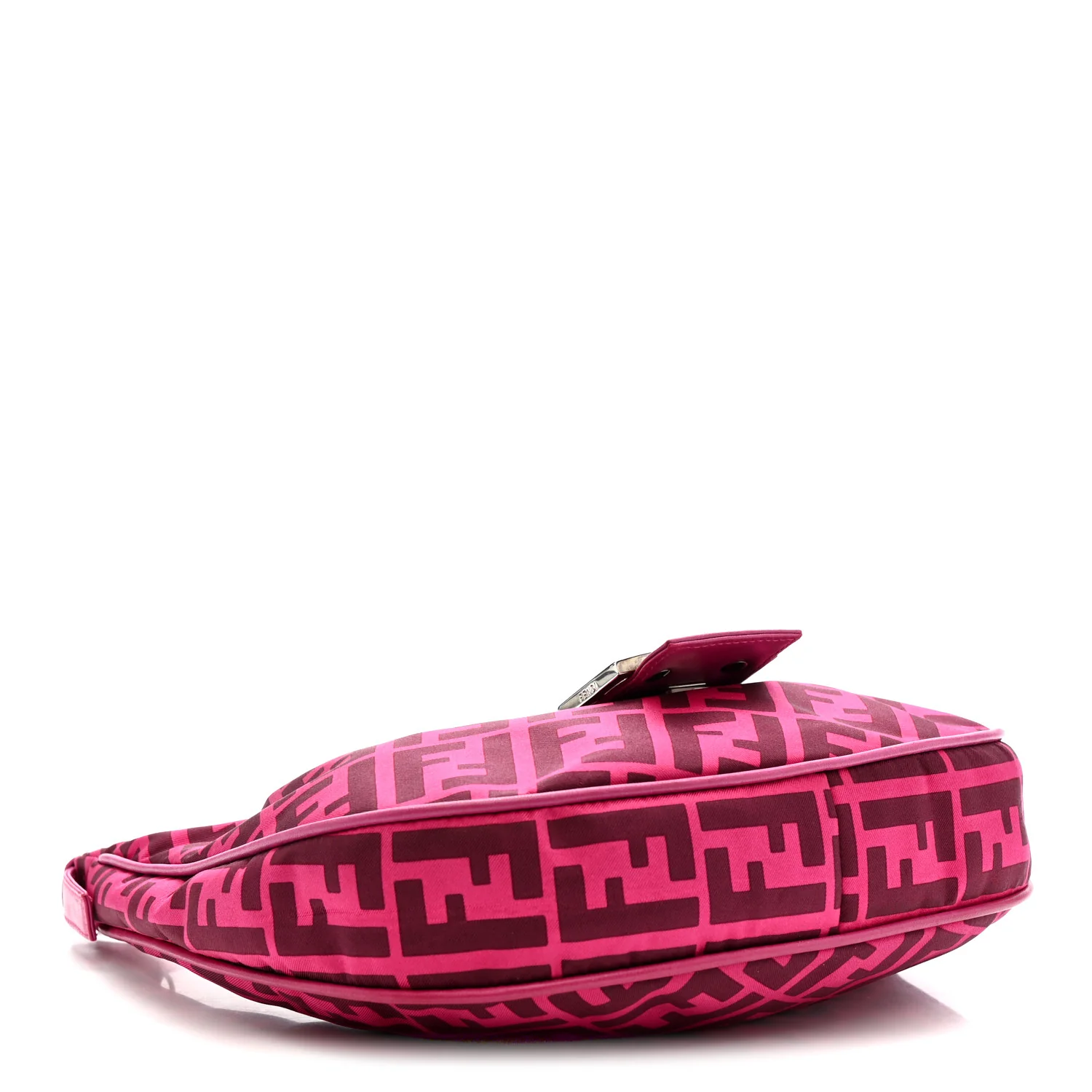 Nylon Half Moon Baguette Pink - Image 4