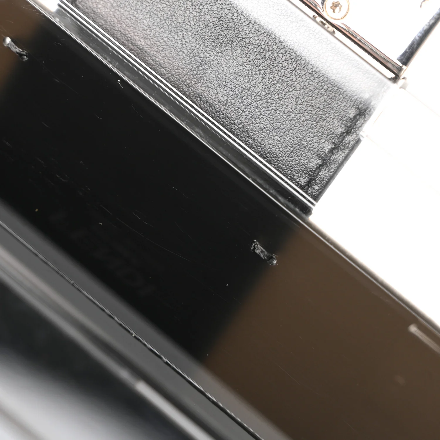 Plexiglass Vitello Mini Baguette Trunk Black Transparent - Image 20