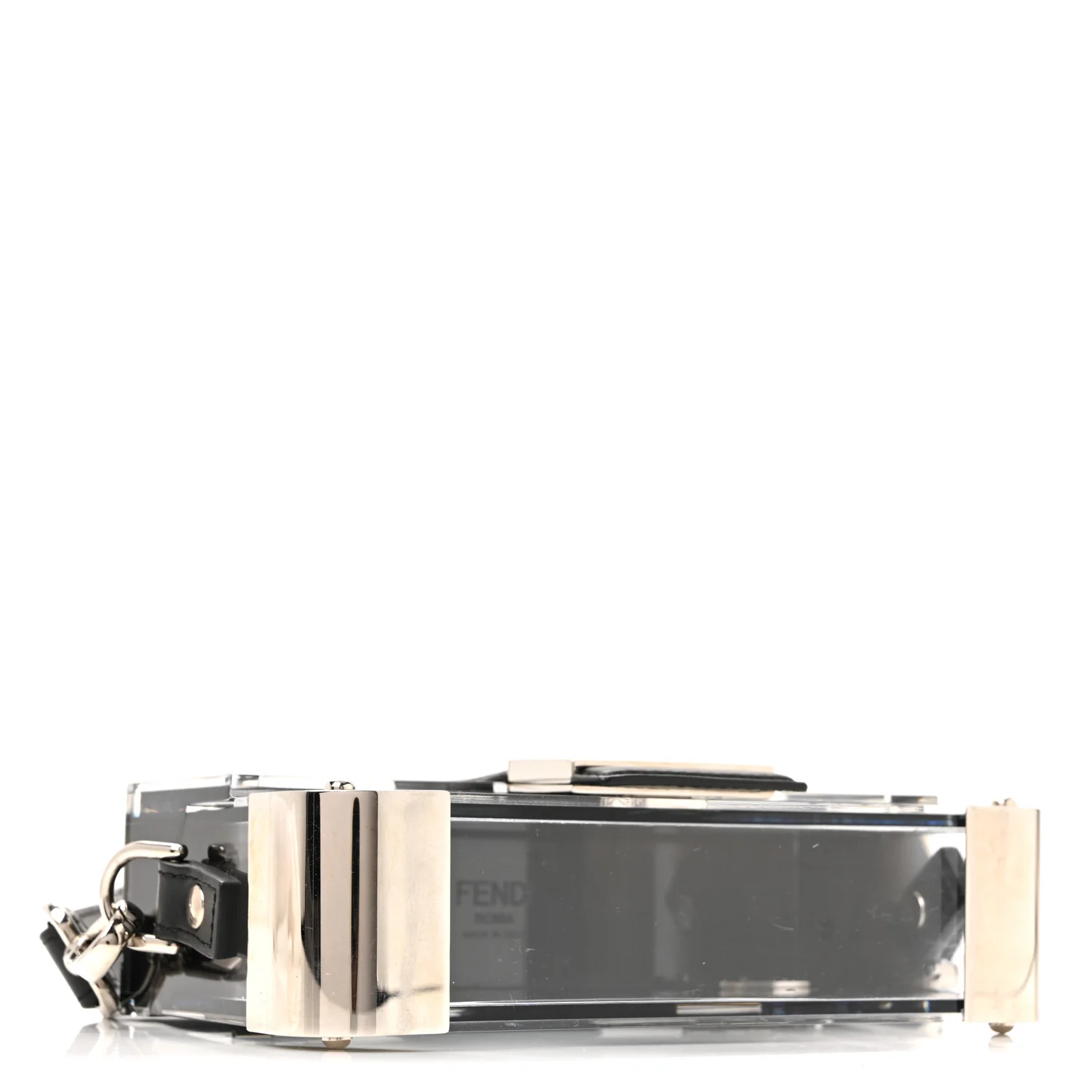 Plexiglass Vitello Mini Baguette Trunk Black Transparent - Image 6
