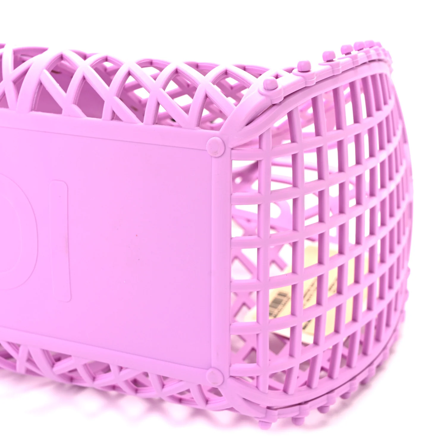 Recycled Plastic Vitello Liberty Matte Medium Fendi Basket Violetta - Image 11