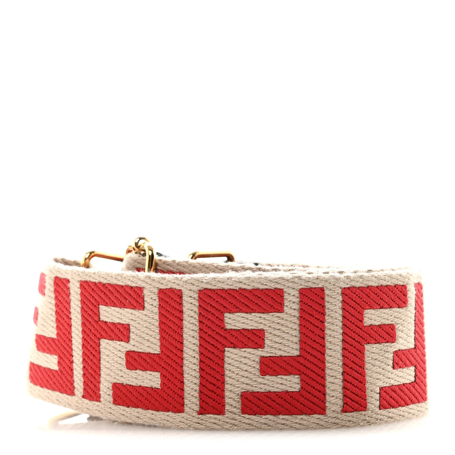 Ribbon Vitello Seta FF 1974 Adjustable Strap You Rosso - Image 2