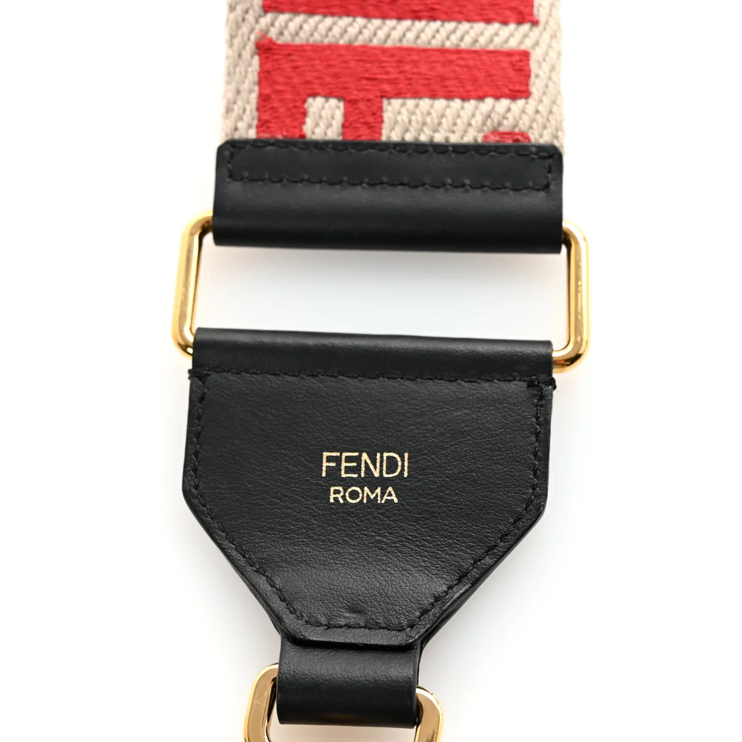 Ribbon Vitello Seta FF 1974 Adjustable Strap You Rosso - Image 4
