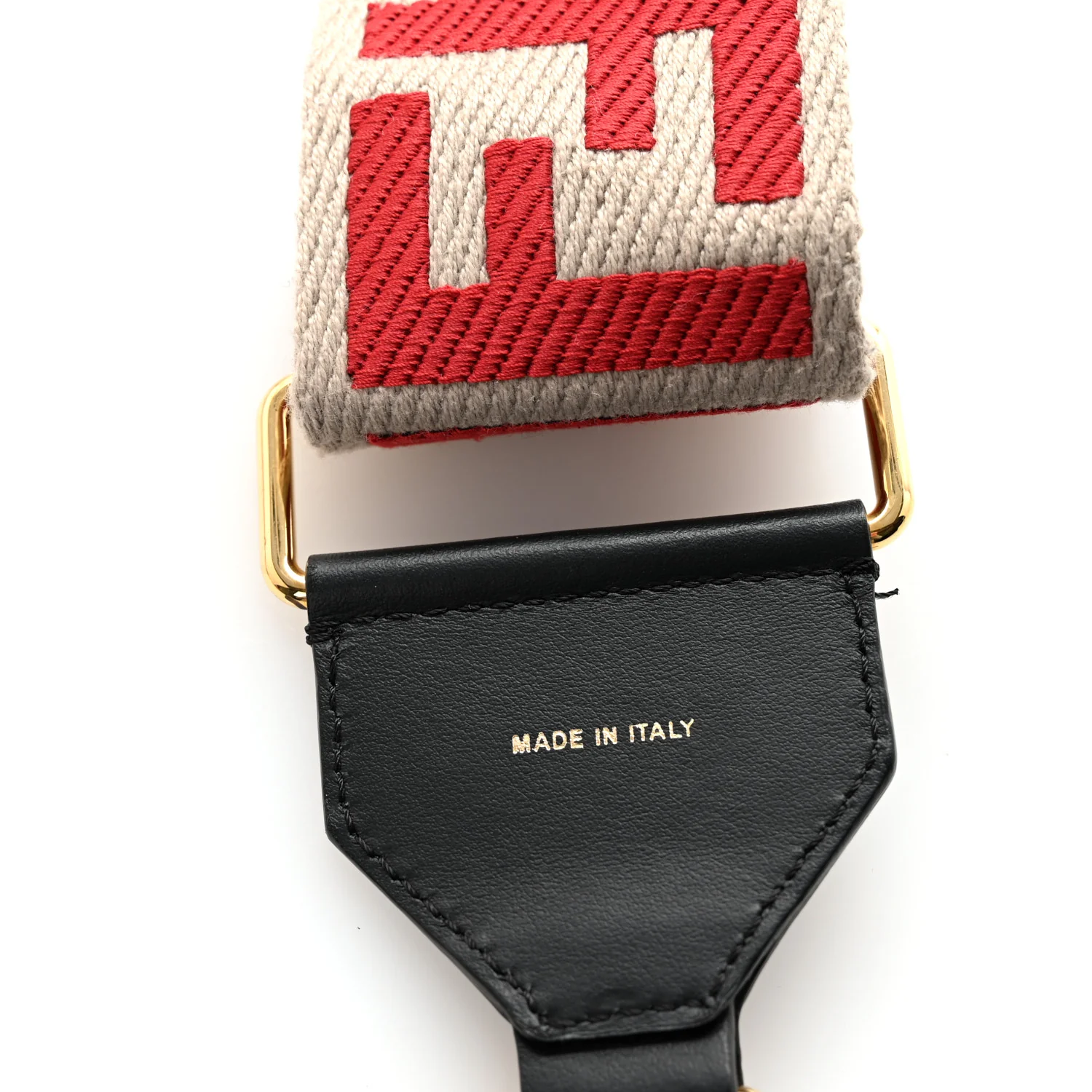 Ribbon Vitello Seta FF 1974 Adjustable Strap You Rosso - Image 5