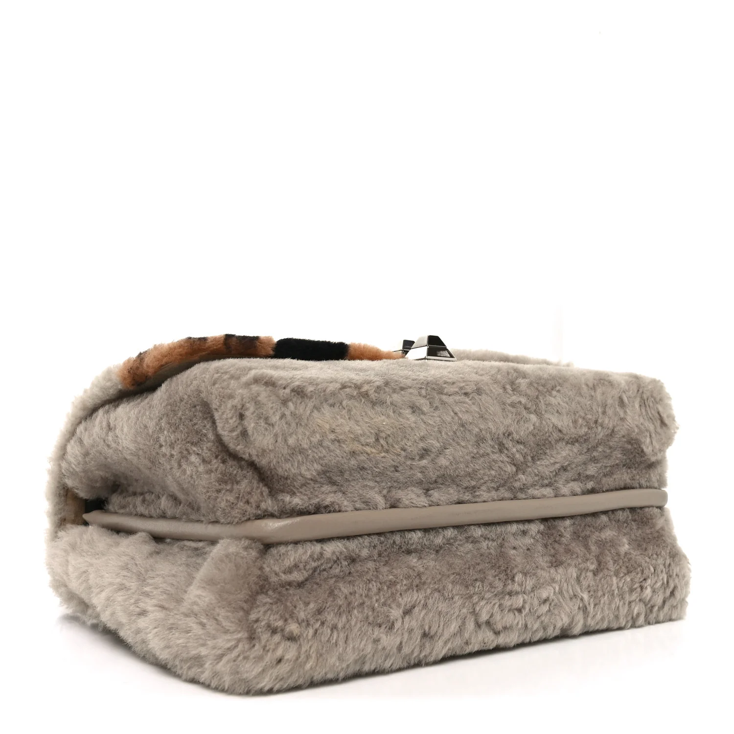 Shearling Calfskin Macro FF 1974 Diagonal Mania Kan I Shoulder Bag Multicolor - Image 4
