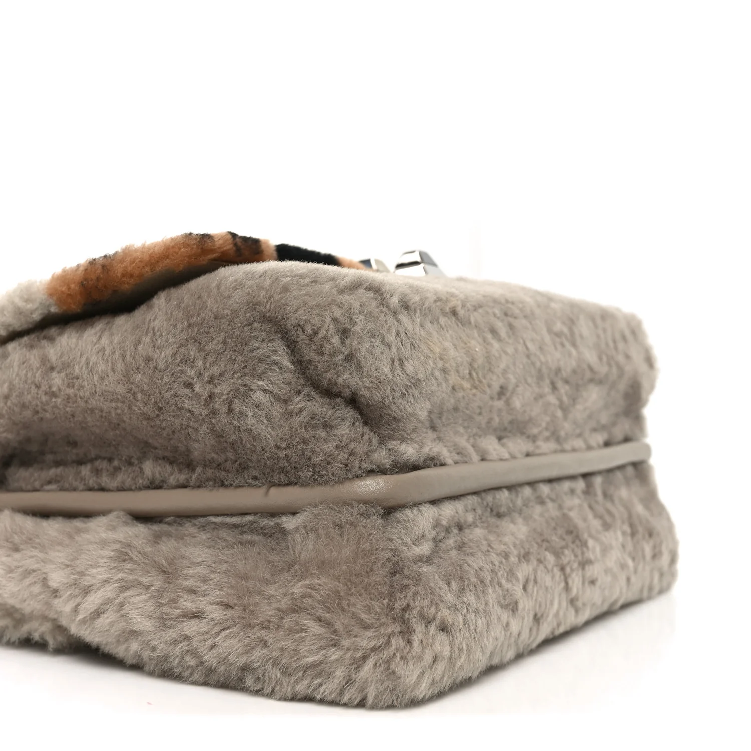Shearling Calfskin Macro FF 1974 Diagonal Mania Kan I Shoulder Bag Multicolor - Image 9