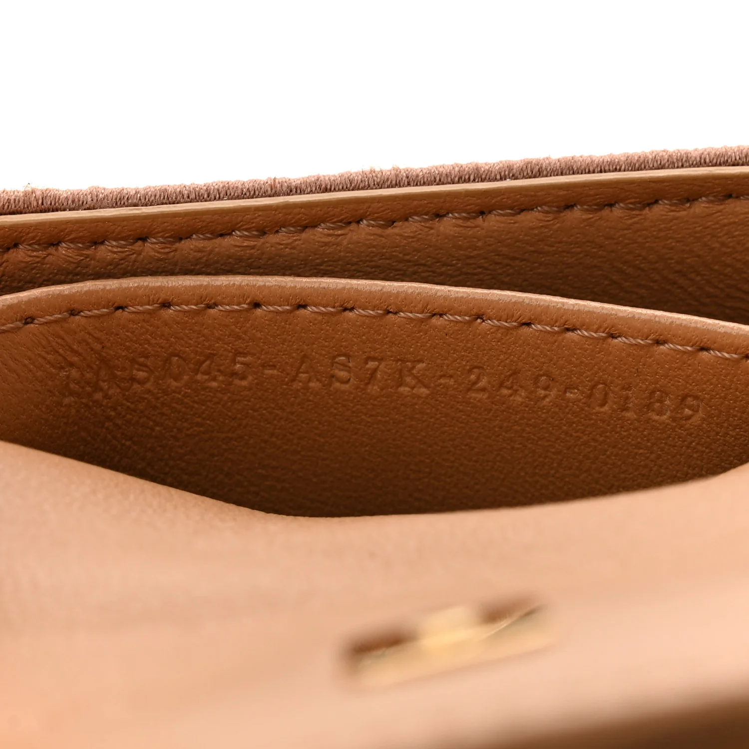 Shearling Nano Maxi Buckle Baguette Charm Camel - Image 7