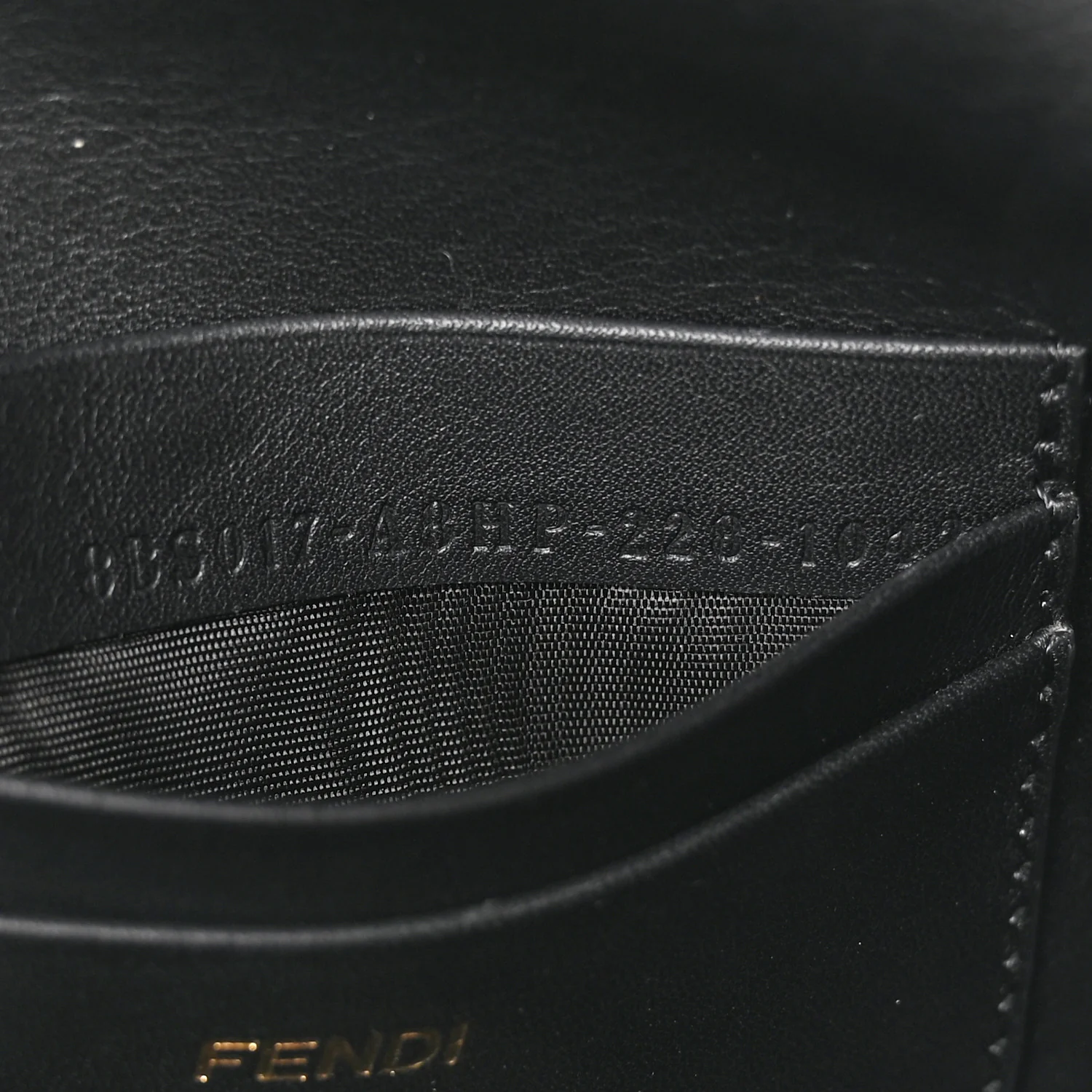 Shearling Vitello Dolce Macro FF 1974 Mini Tobacco Black - Image 7