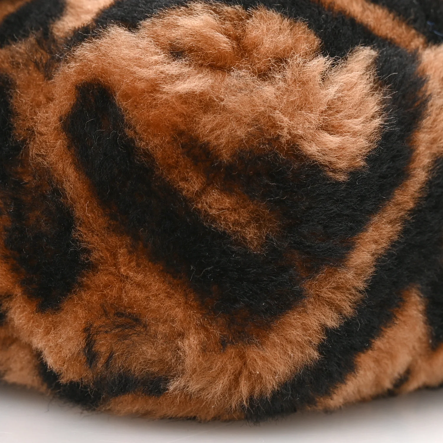 Shearling Vitello Dolce Macro FF 1974 Mini Tobacco Black - Image 9