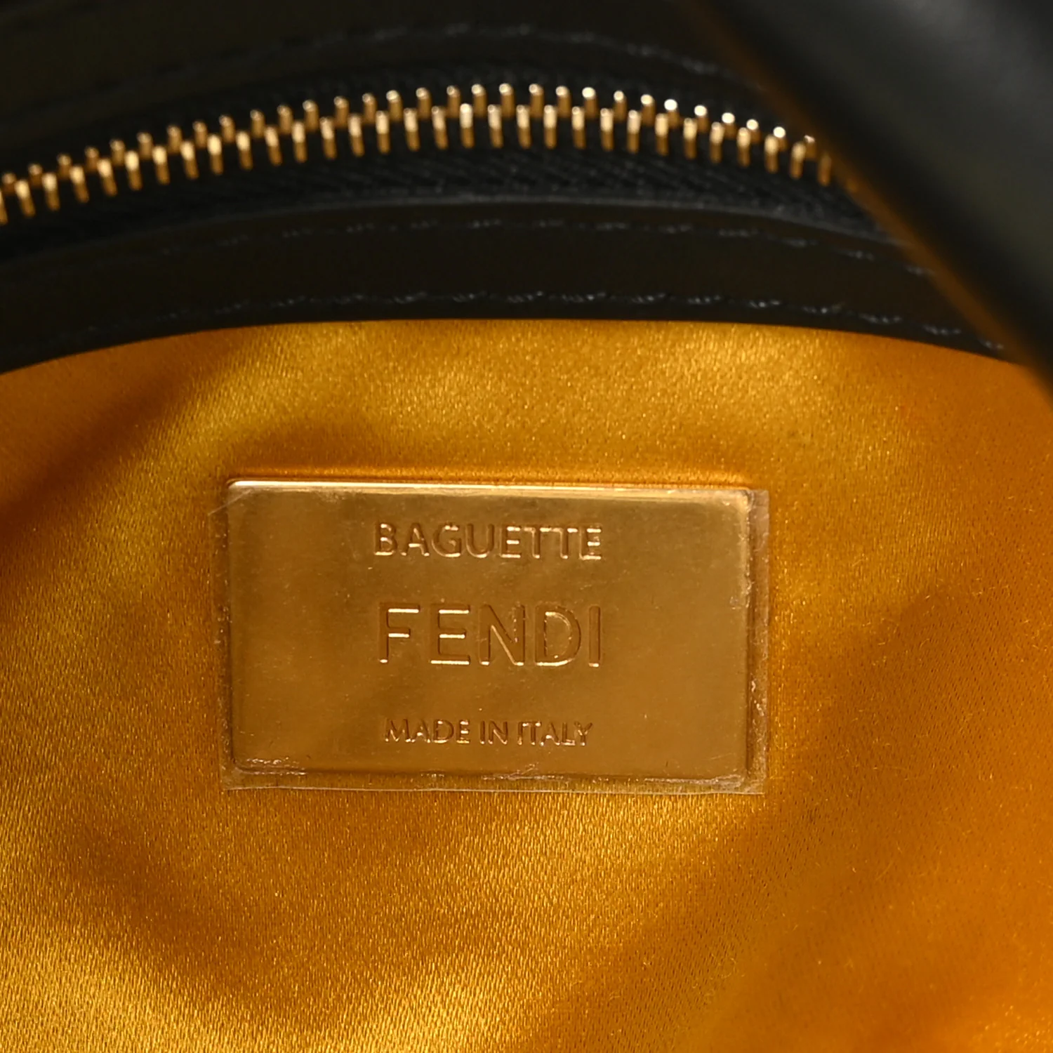 Shearling Vitello Vernice Mou Pequin Striped Baguette Tobacco Black - Image 6
