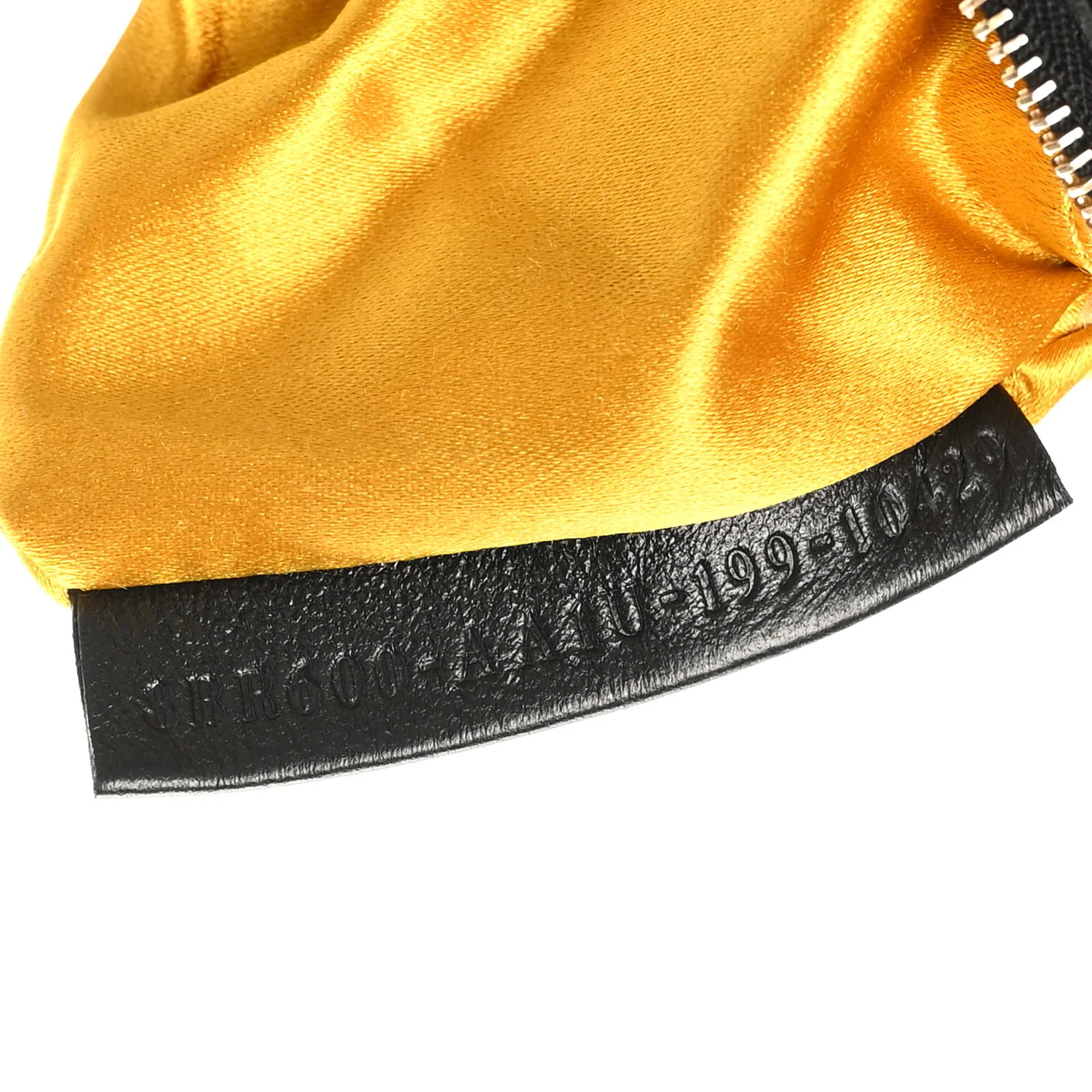 Shearling Vitello Vernice Mou Pequin Striped Baguette Tobacco Black - Image 7