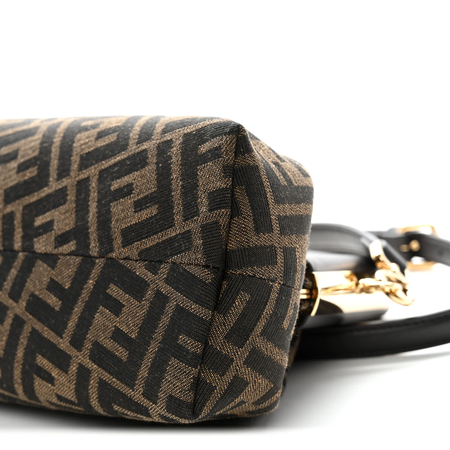 Shiny Nappa Fabric Jacquard FF 1974 Midi Fendi Tobacco Moro Ebano - Image 10
